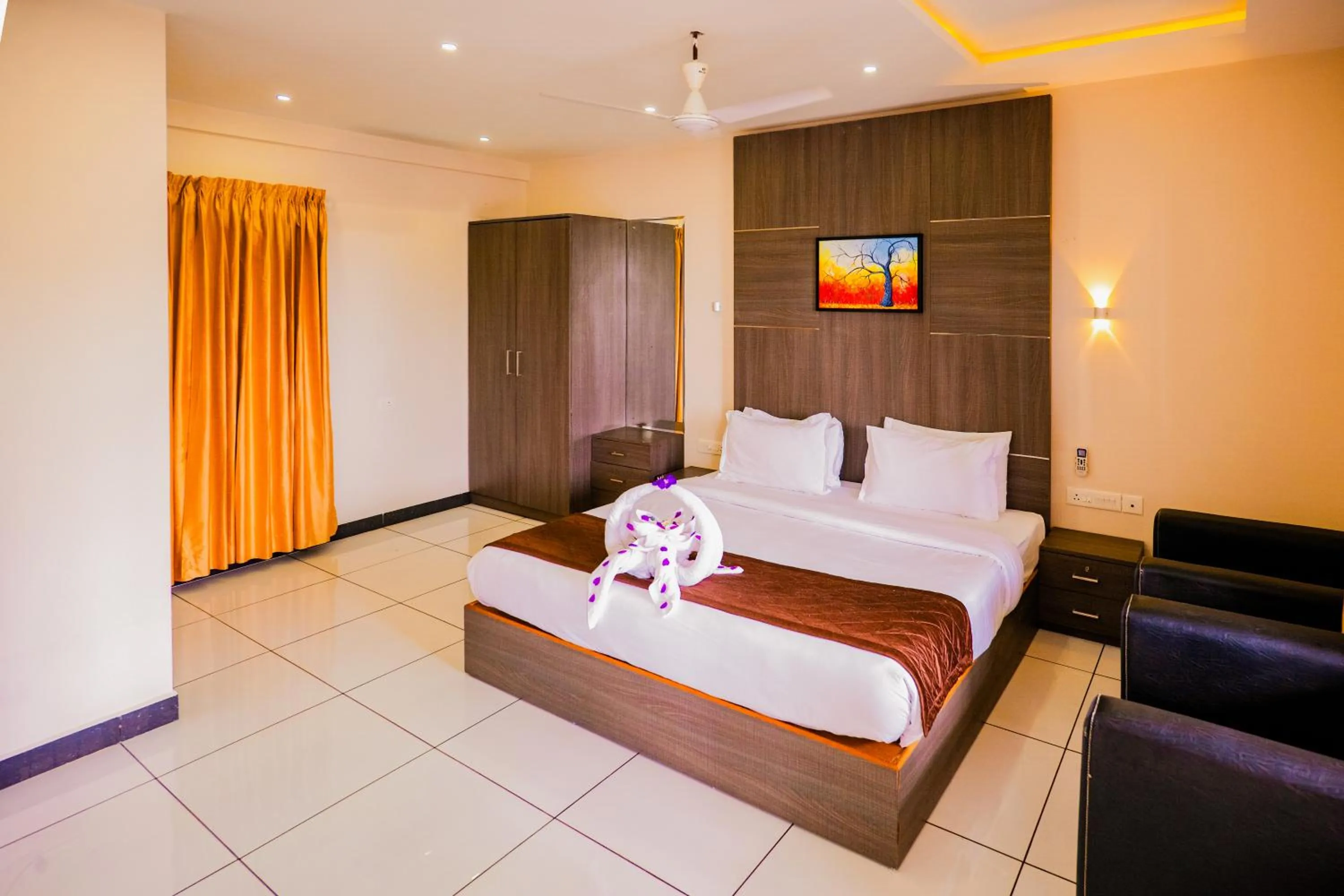 Bed in Palette Hill View Resorts Vagamon