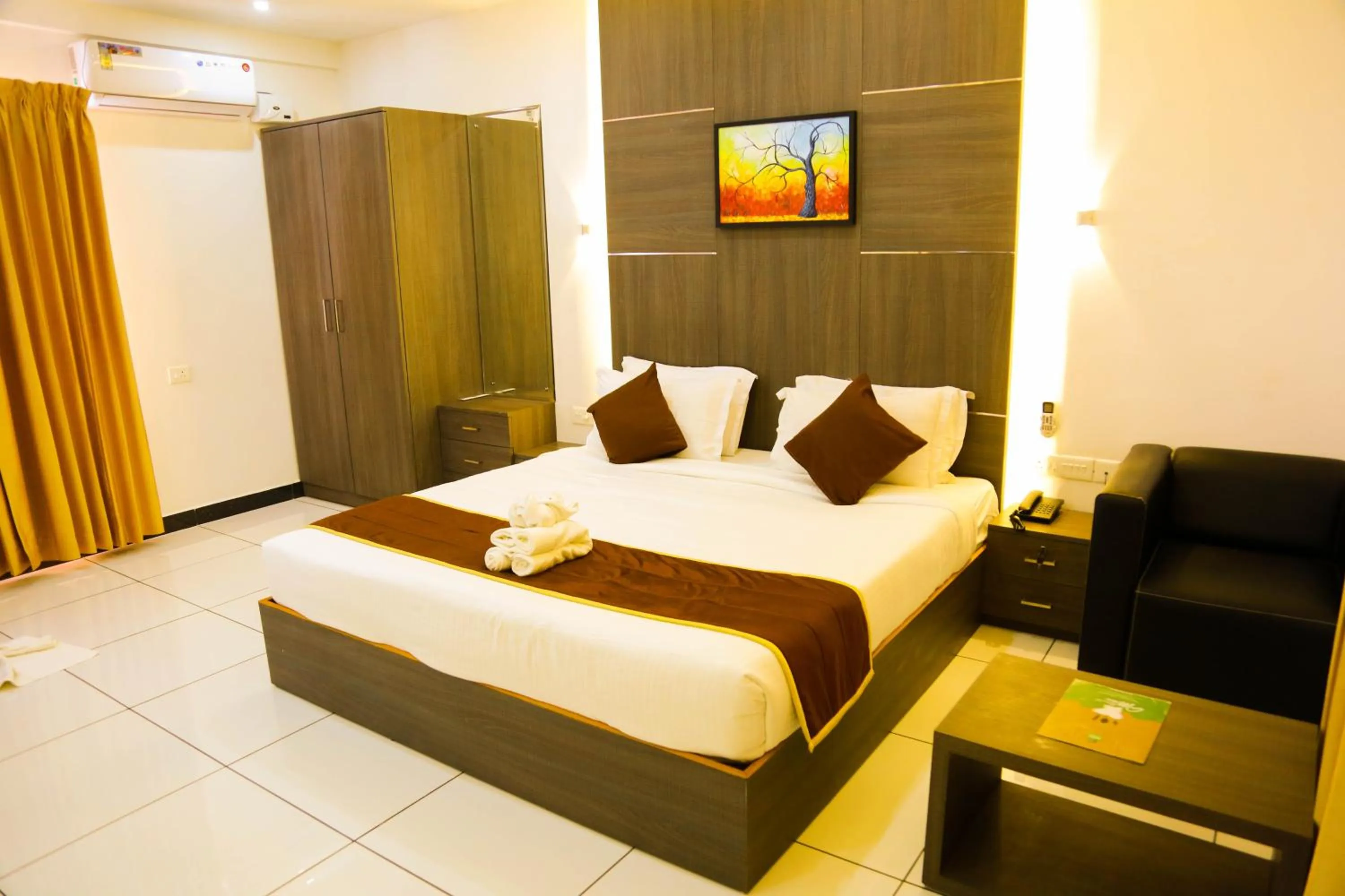 Bed in Palette Hill View Resorts Vagamon