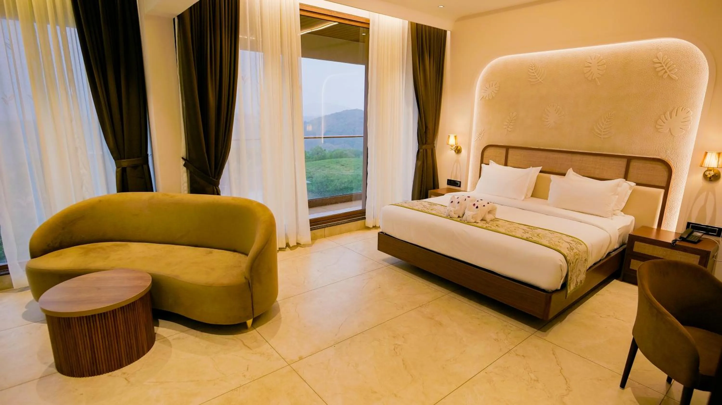 Bed in Palette Hill View Resorts Vagamon