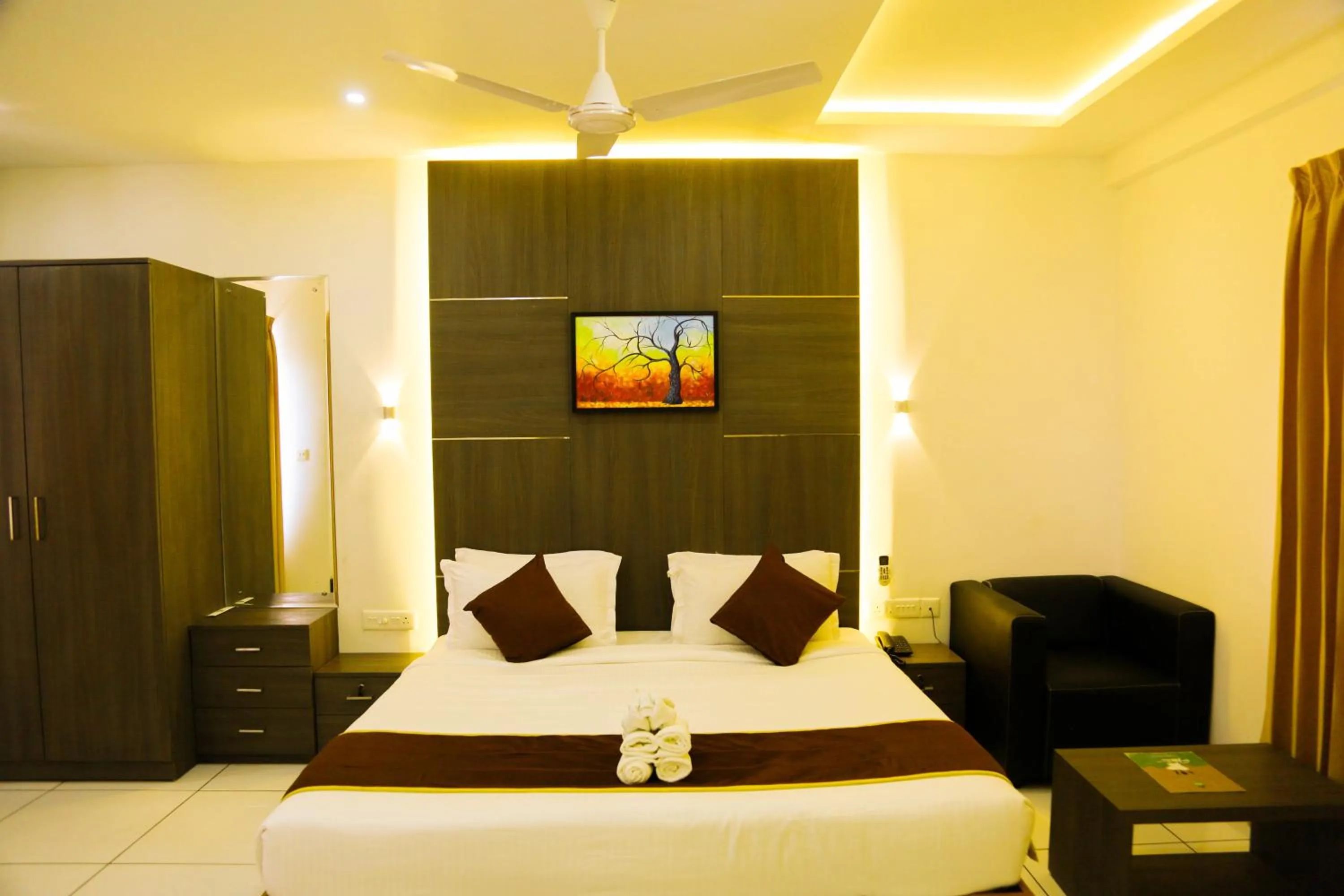 Bed in Palette Hill View Resorts Vagamon