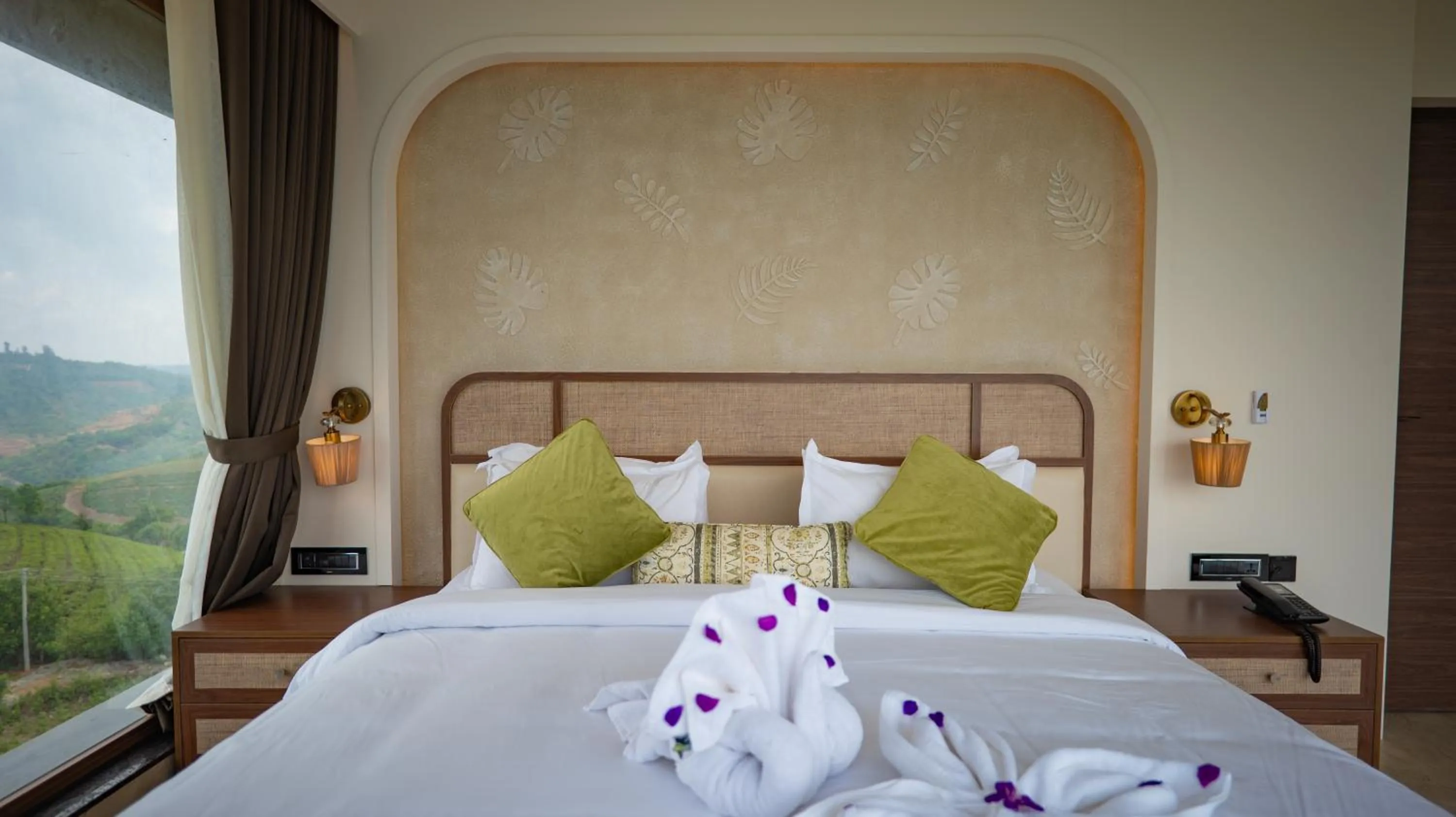 Bed in Palette Hill View Resorts Vagamon