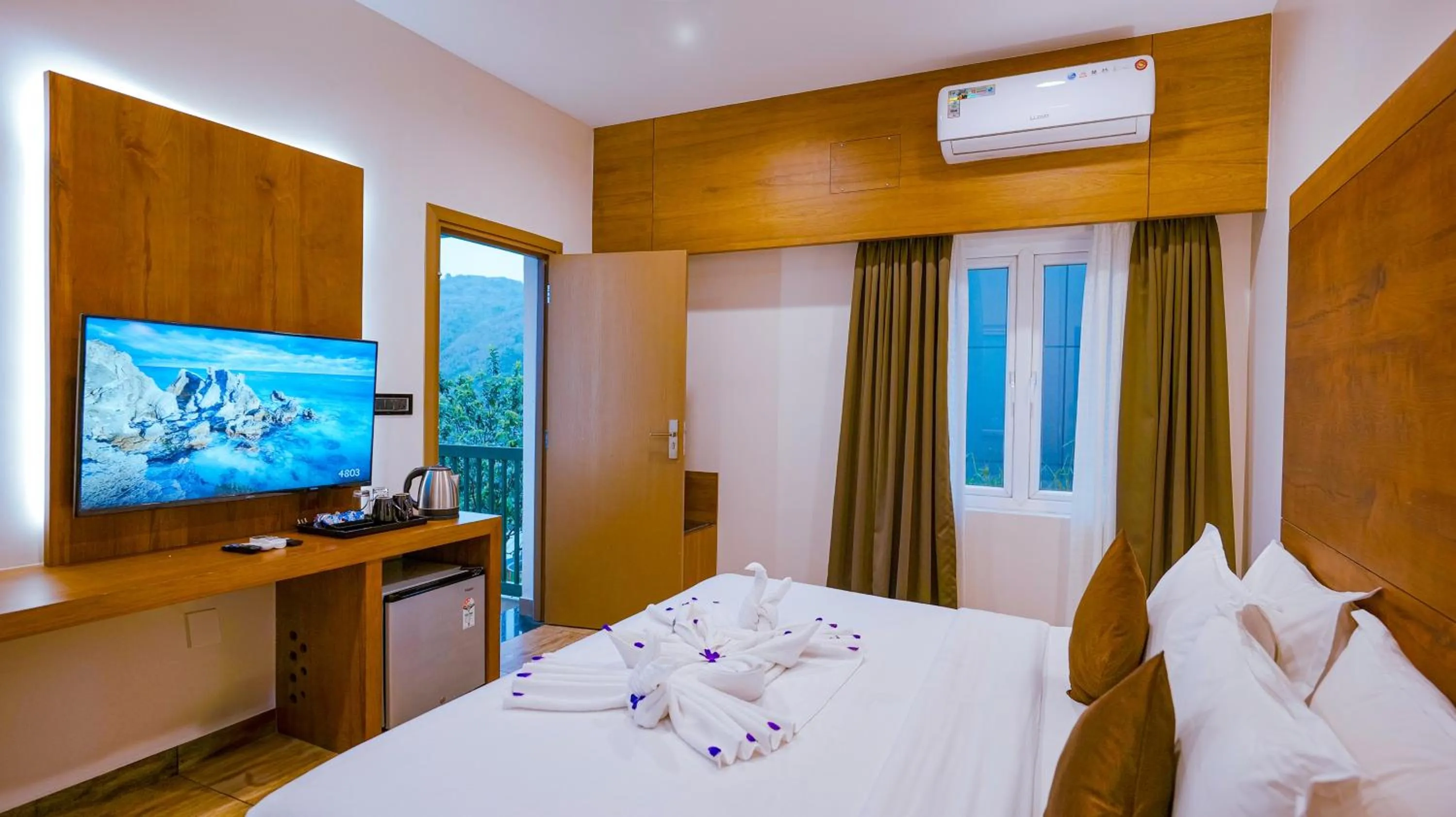 Bed in Palette Hill View Resorts Vagamon