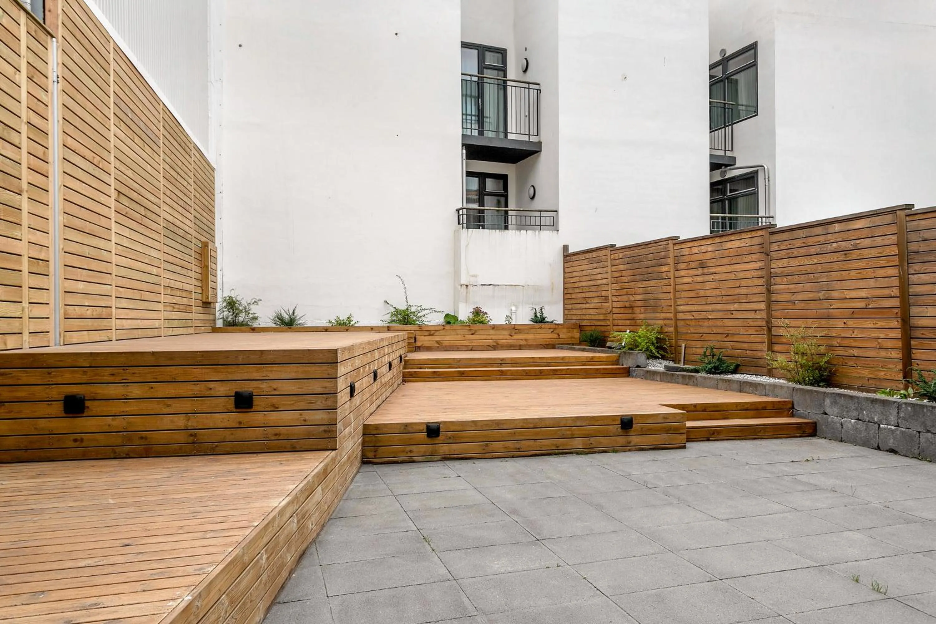 Patio in The Swan House by Heimaleiga