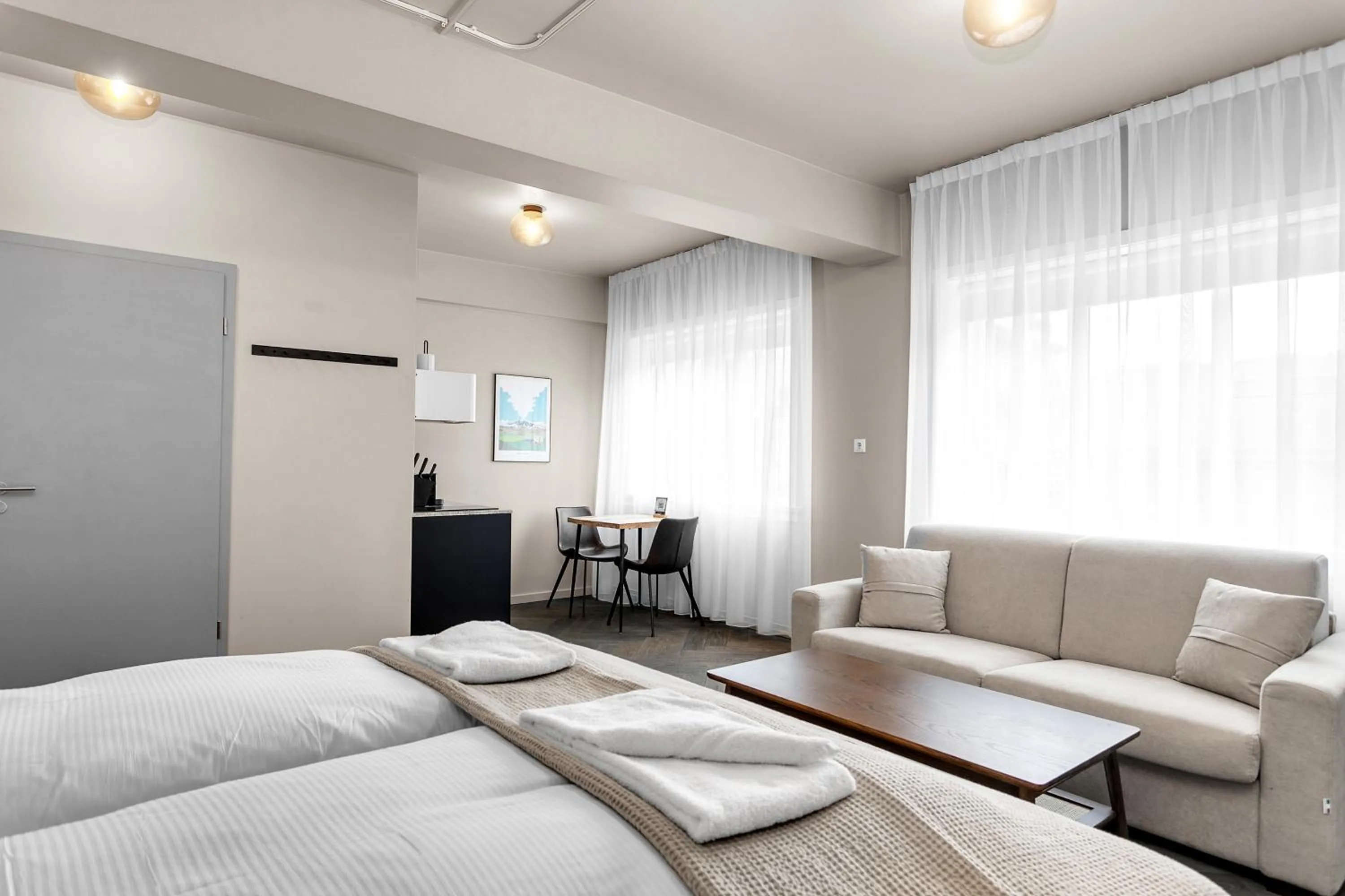 Bed in The Swan House by Heimaleiga