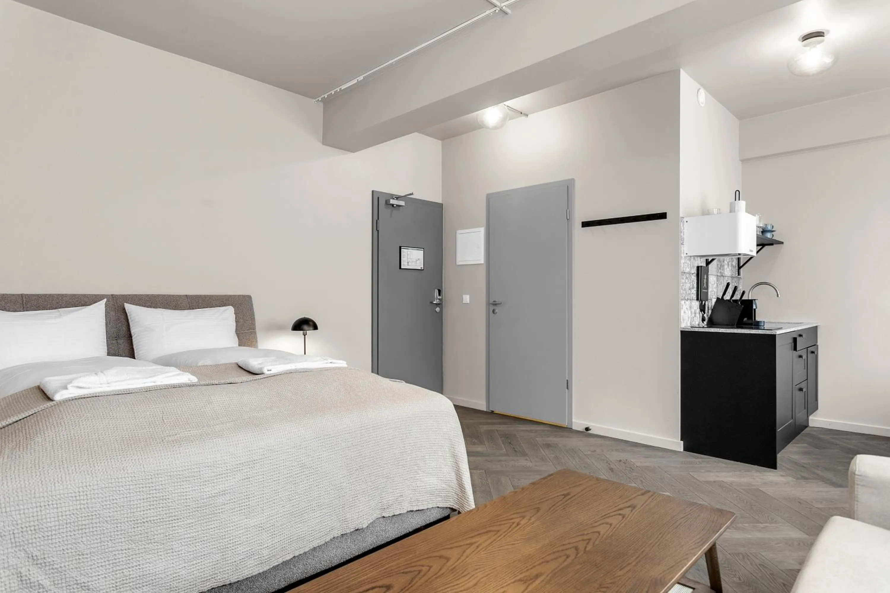 Bed in The Swan House by Heimaleiga