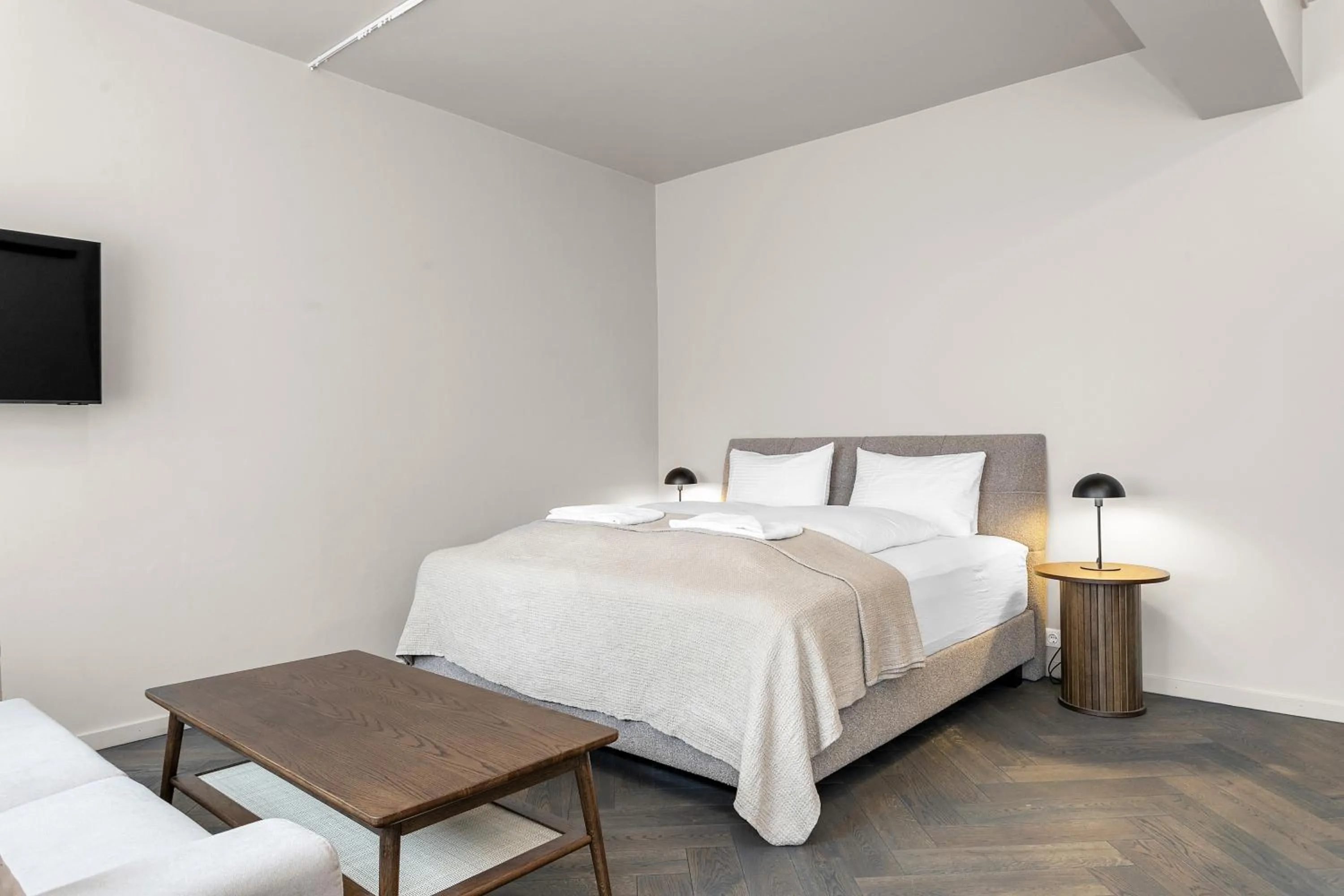 Bed in The Swan House by Heimaleiga