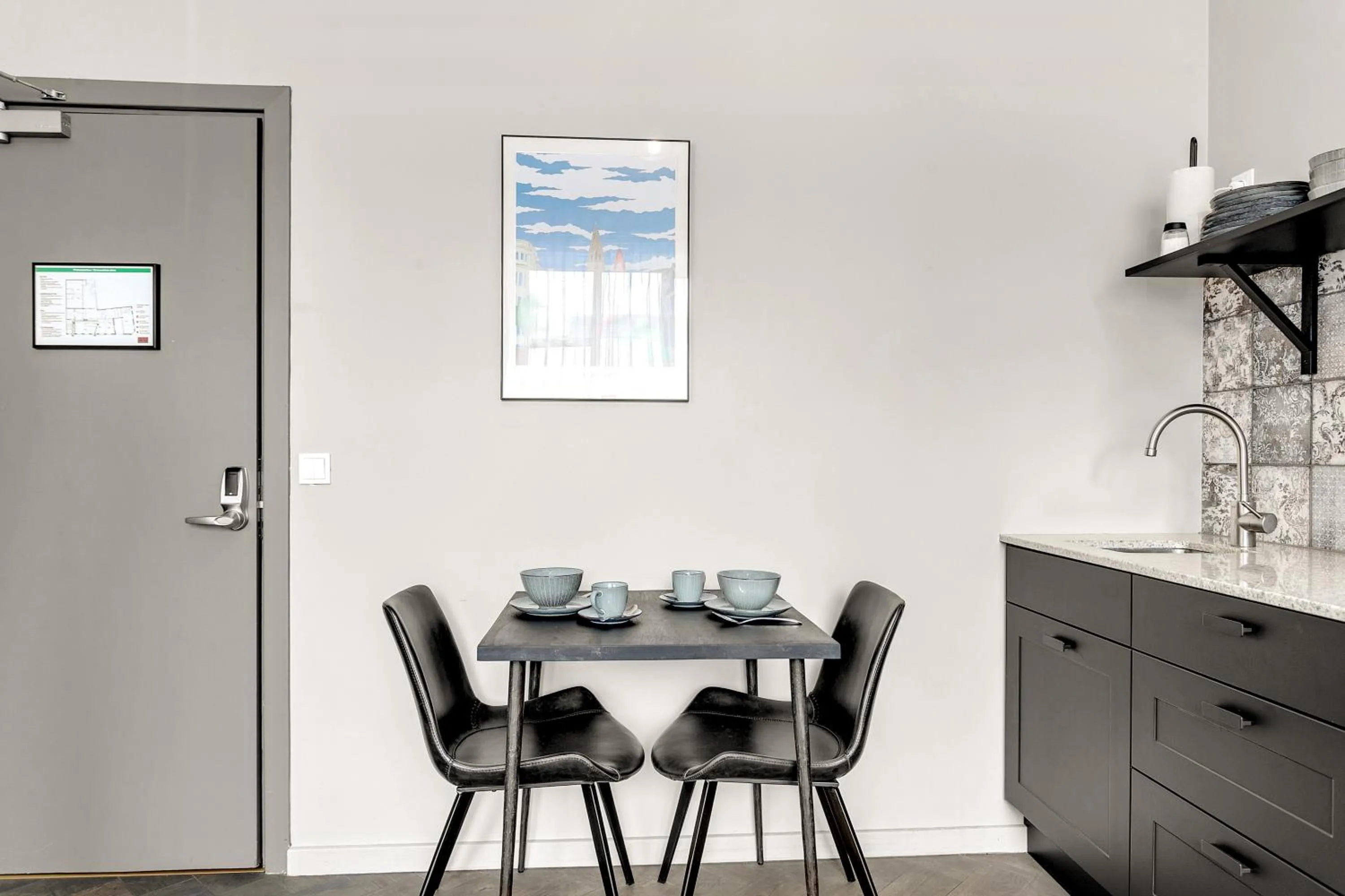 Kitchen or kitchenette in The Swan House by Heimaleiga