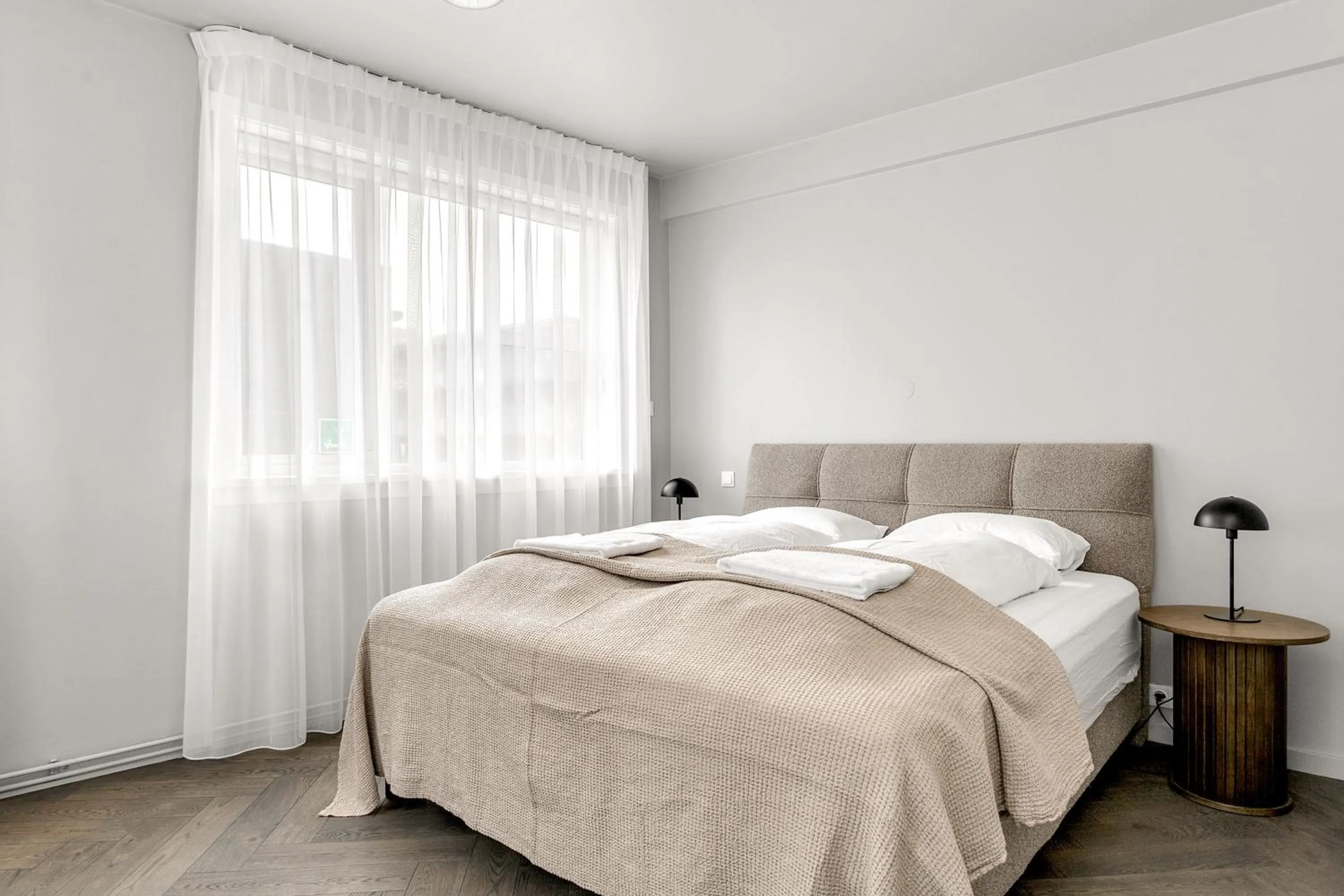 Bed in The Swan House by Heimaleiga