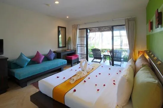 Bed in Purimuntra Resort and Spa