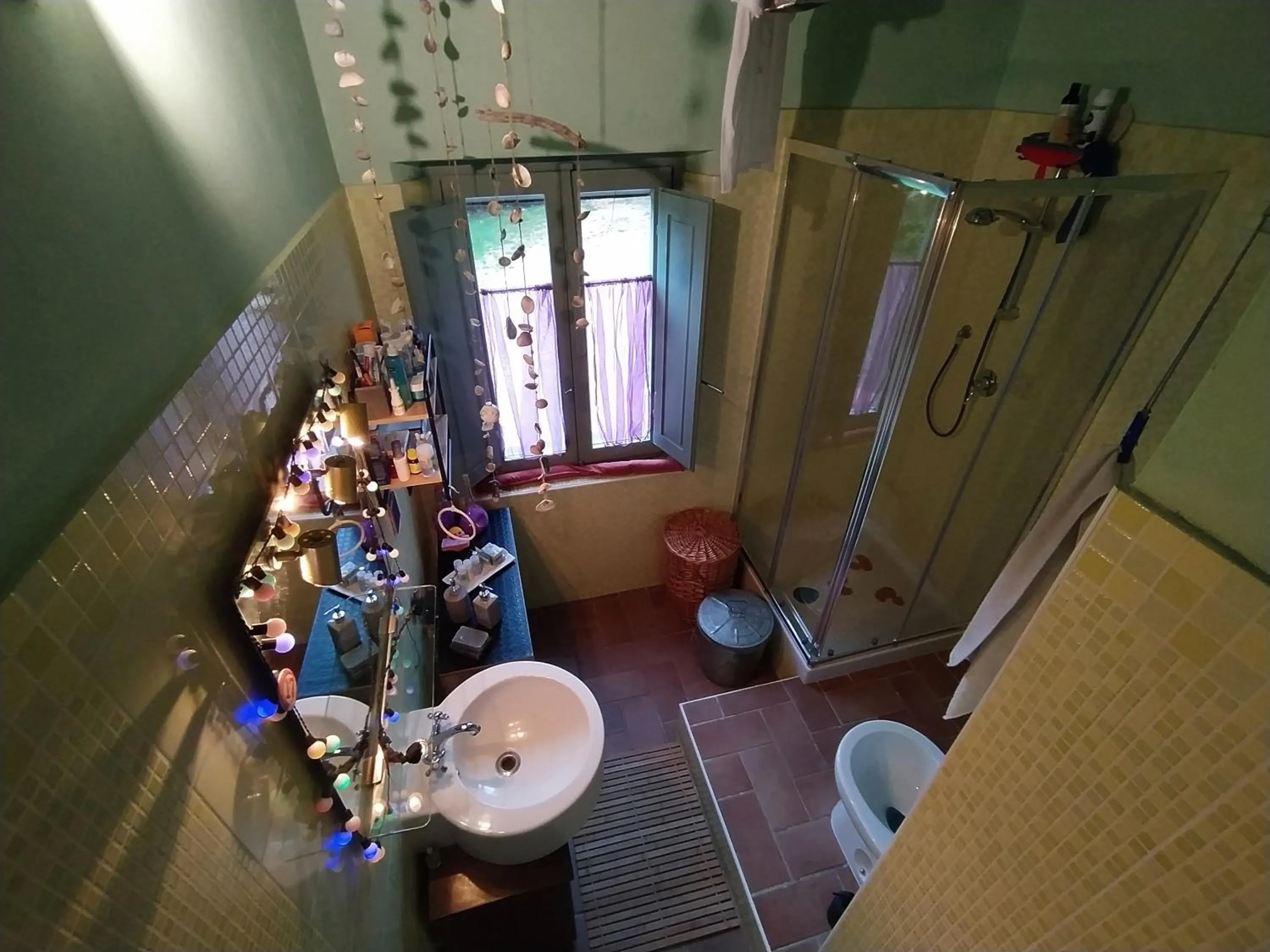 Shower in Casa Sponge B&B