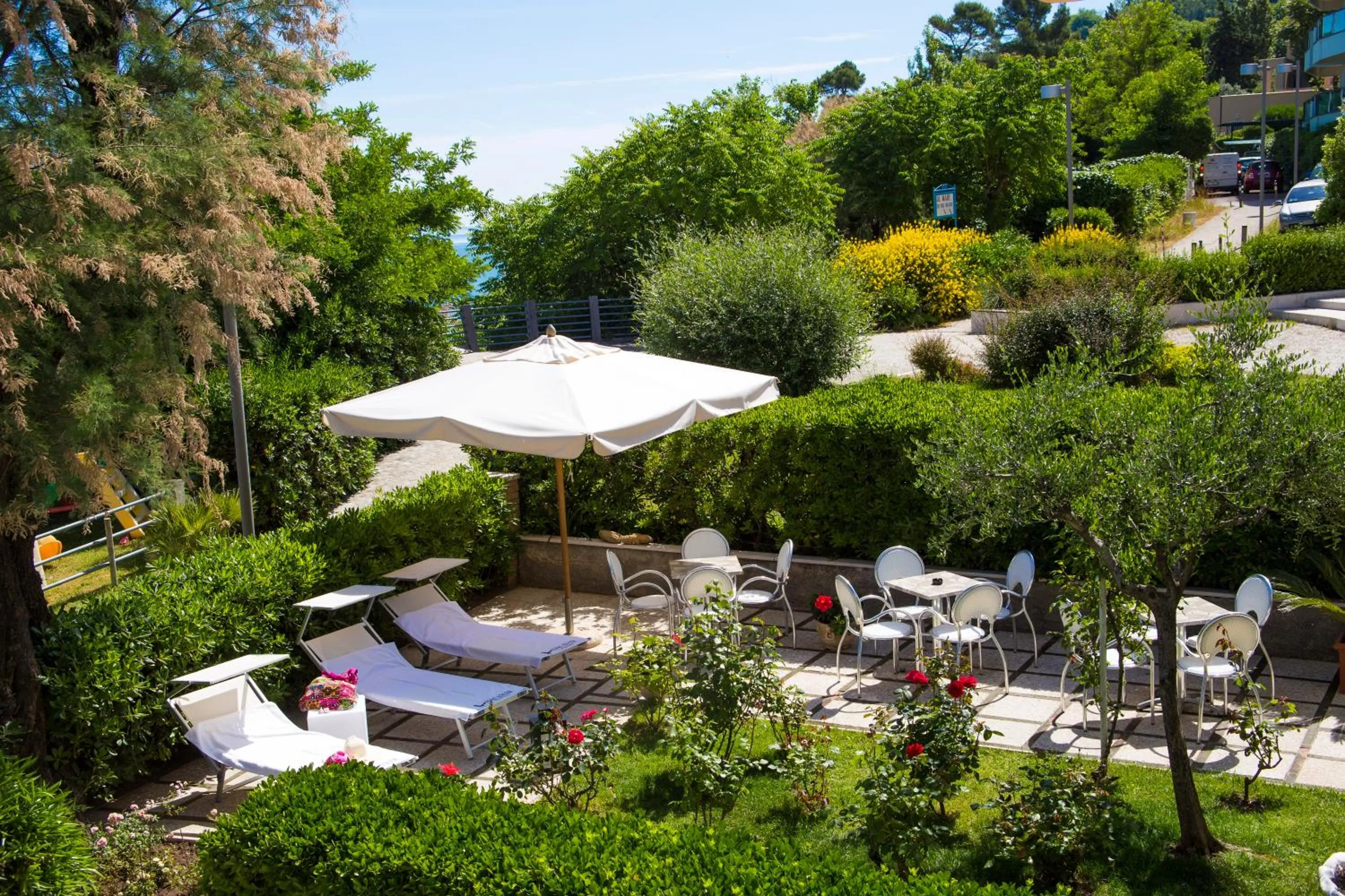 Patio in Hotel Adler