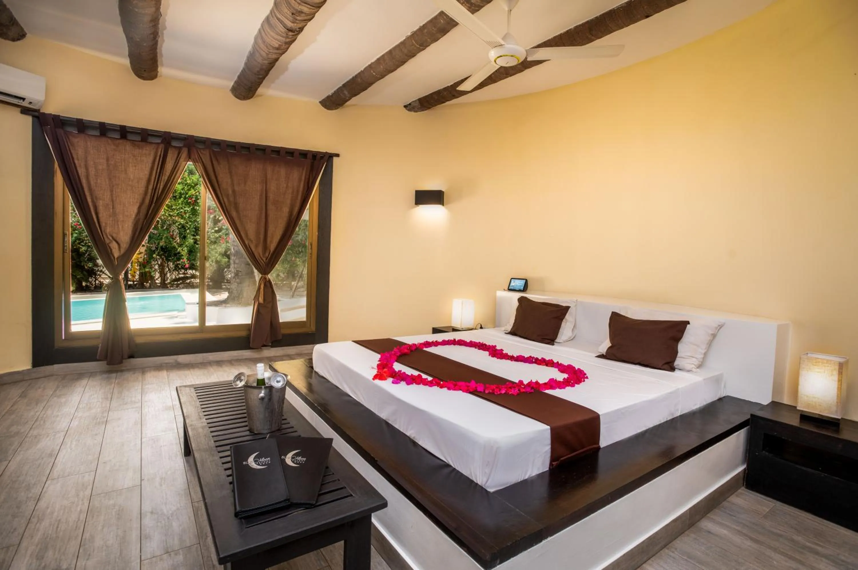 Bed in Blue Moon Resort