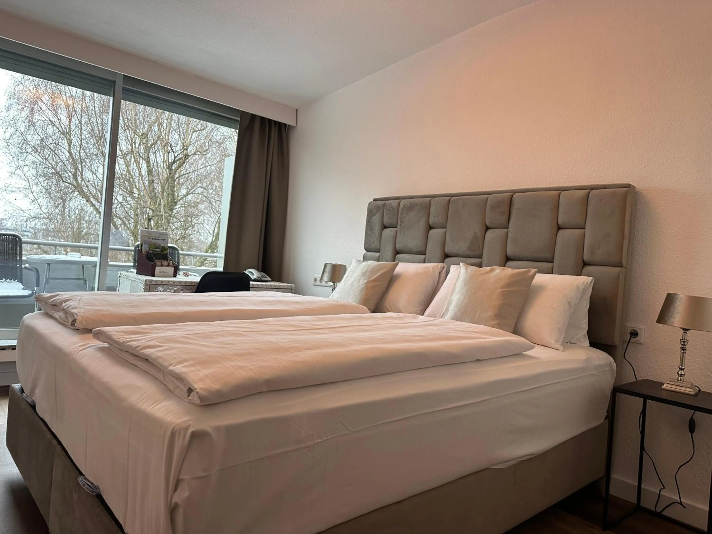 Bed in Hotel Unterfeldhaus