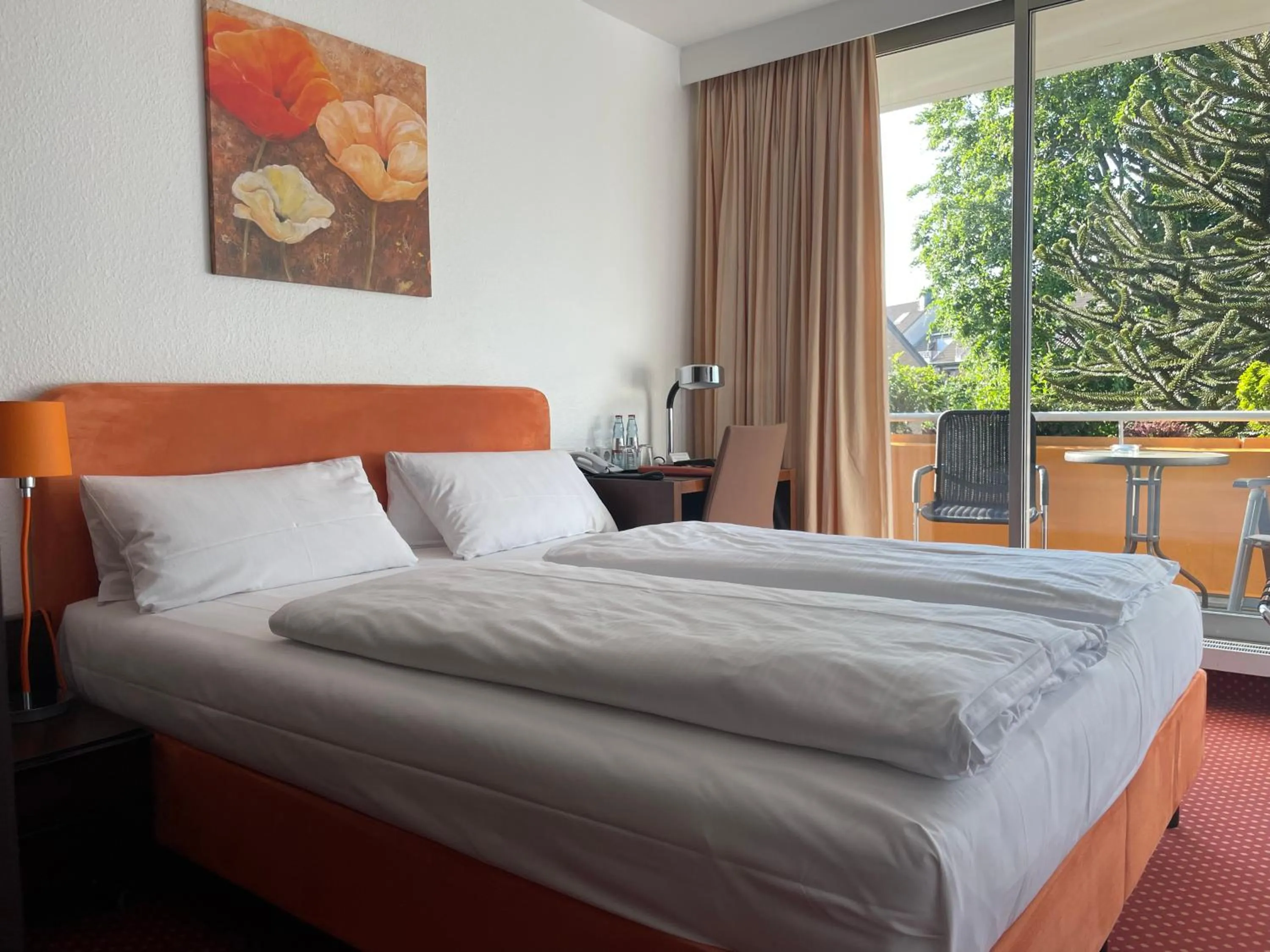 Bed in Hotel Unterfeldhaus