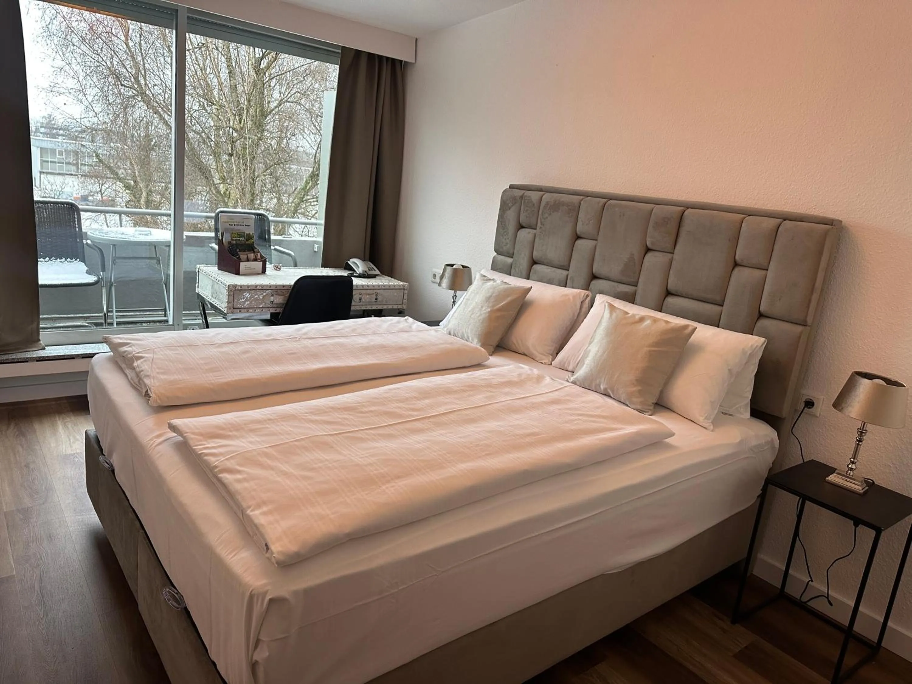 Bed in Hotel Unterfeldhaus