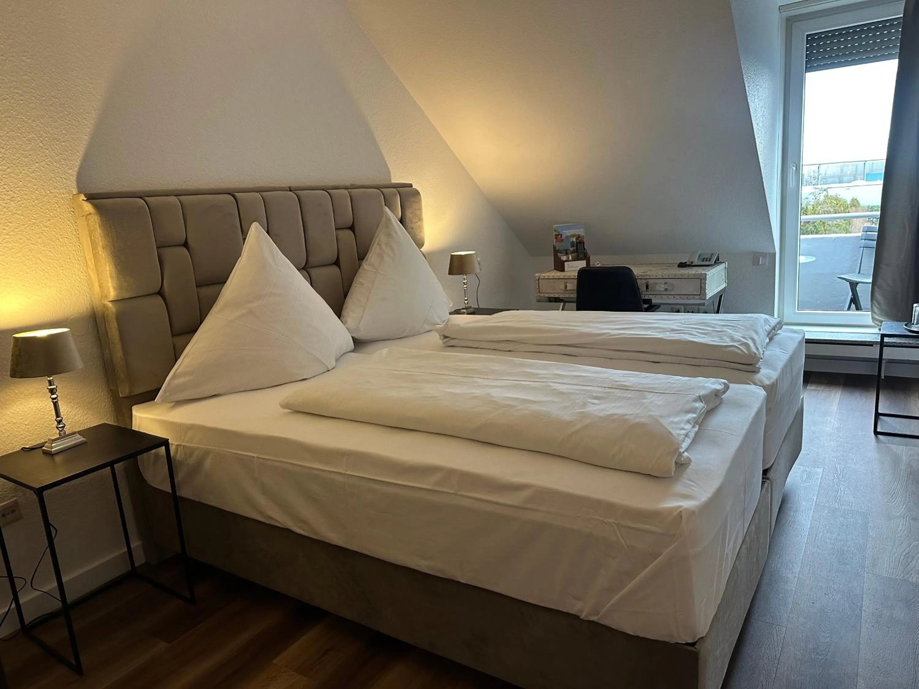 Bed in Hotel Unterfeldhaus