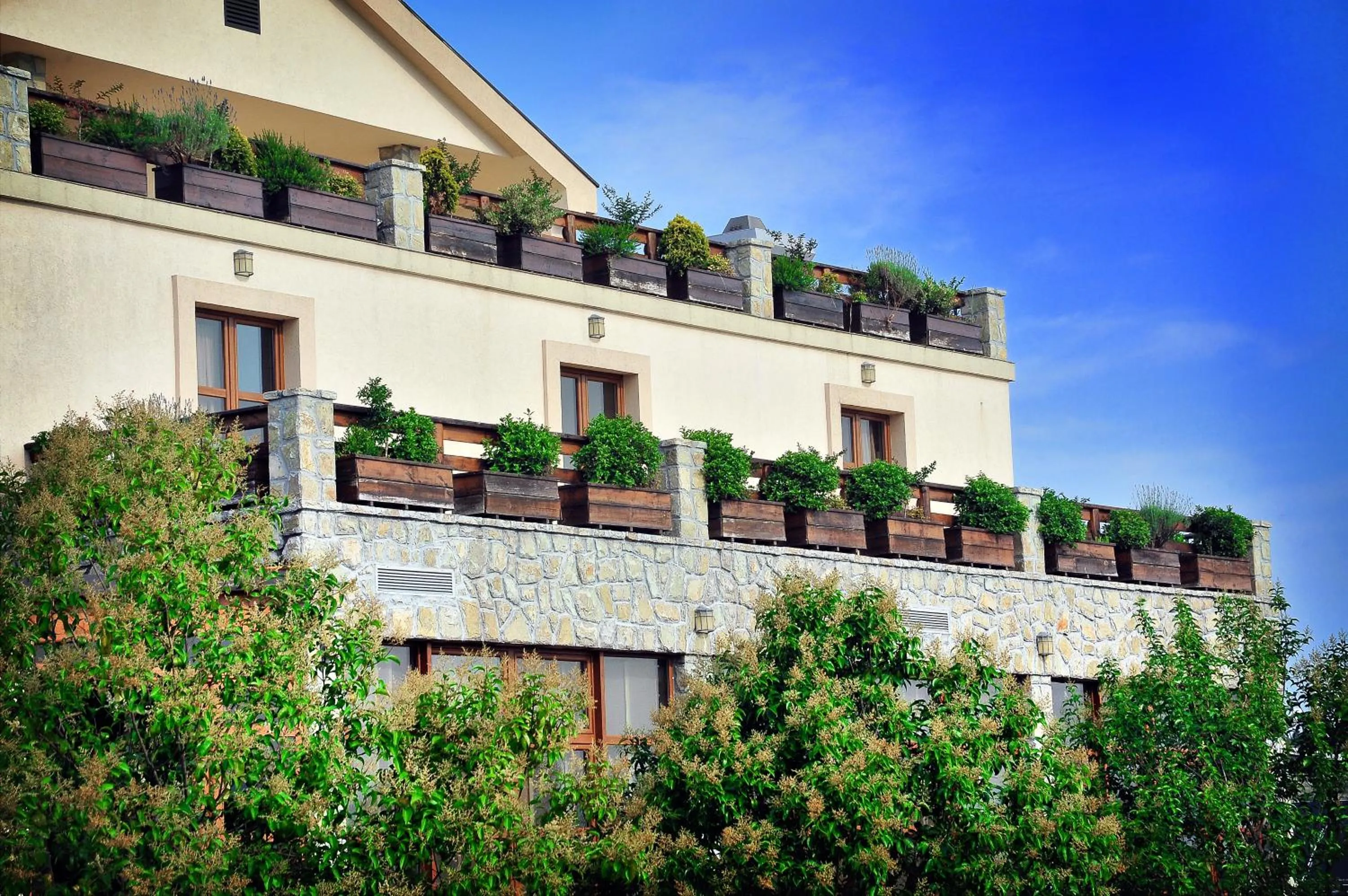 Property building in Hotel Aria