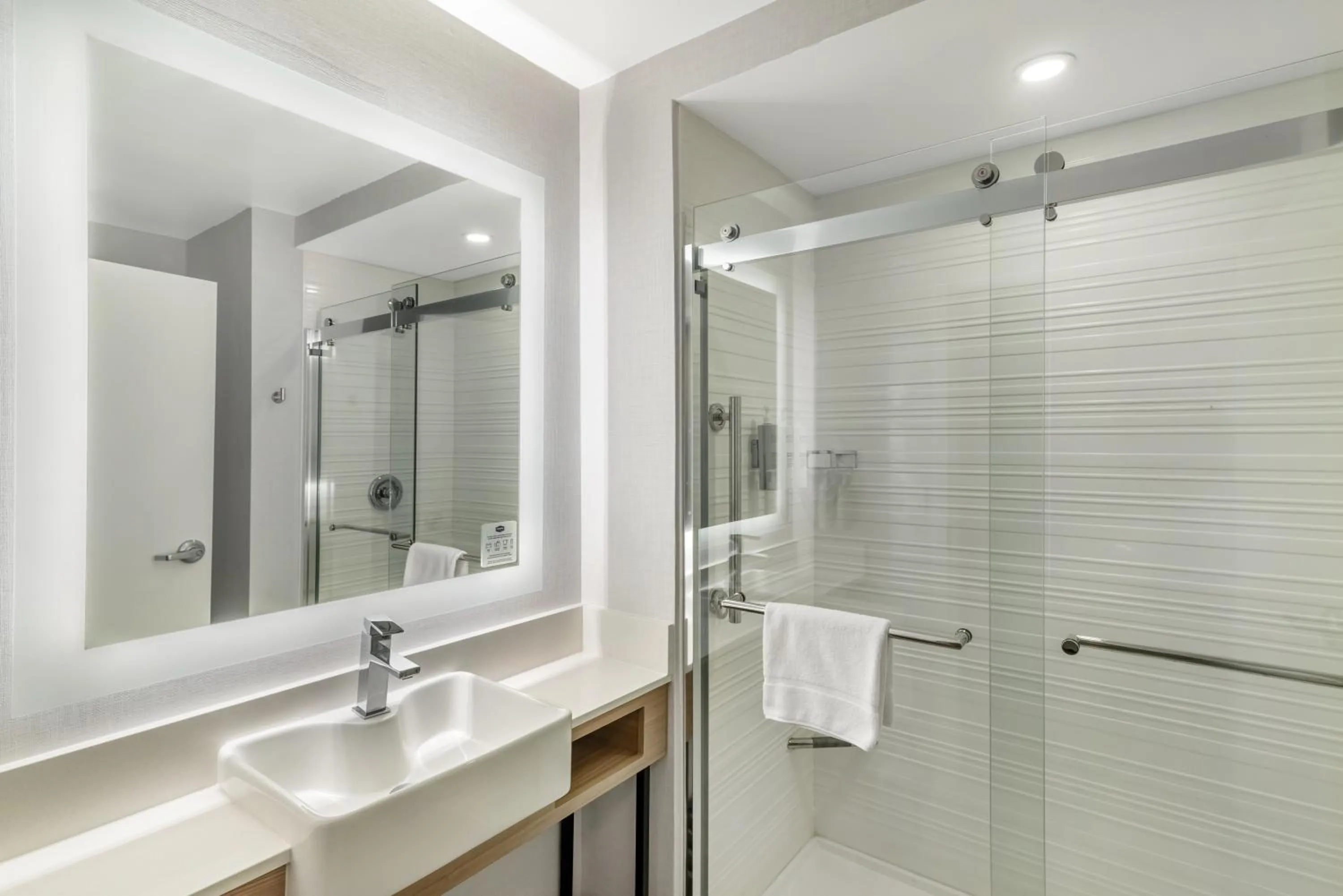 Shower in Hampton Inn Atlanta-Stockbridge