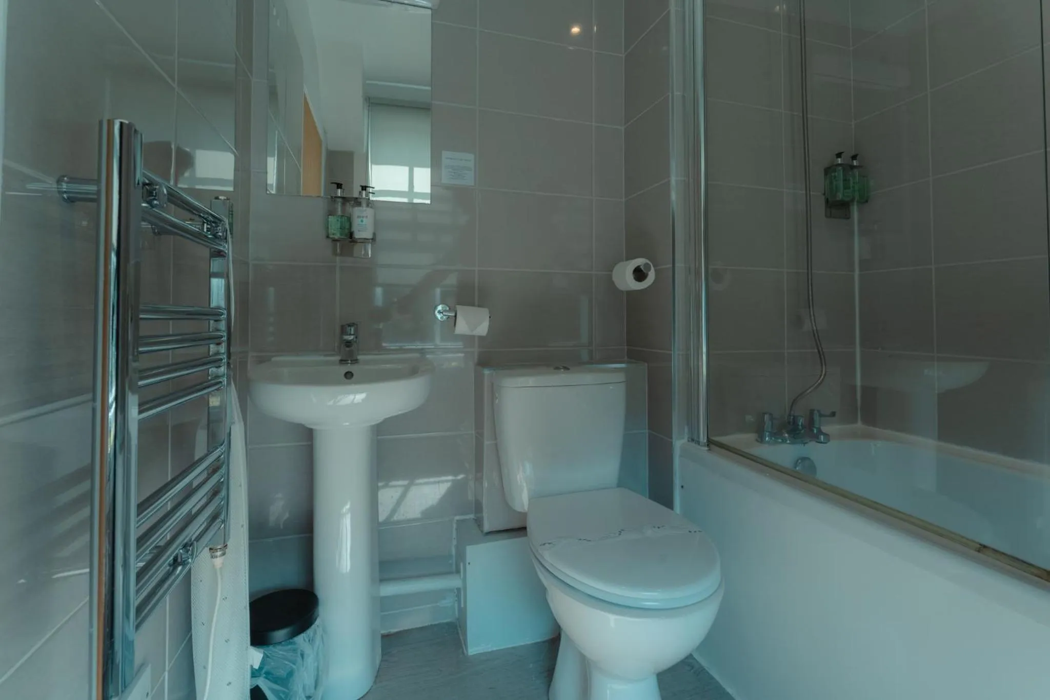 Shower in West Port Hotel