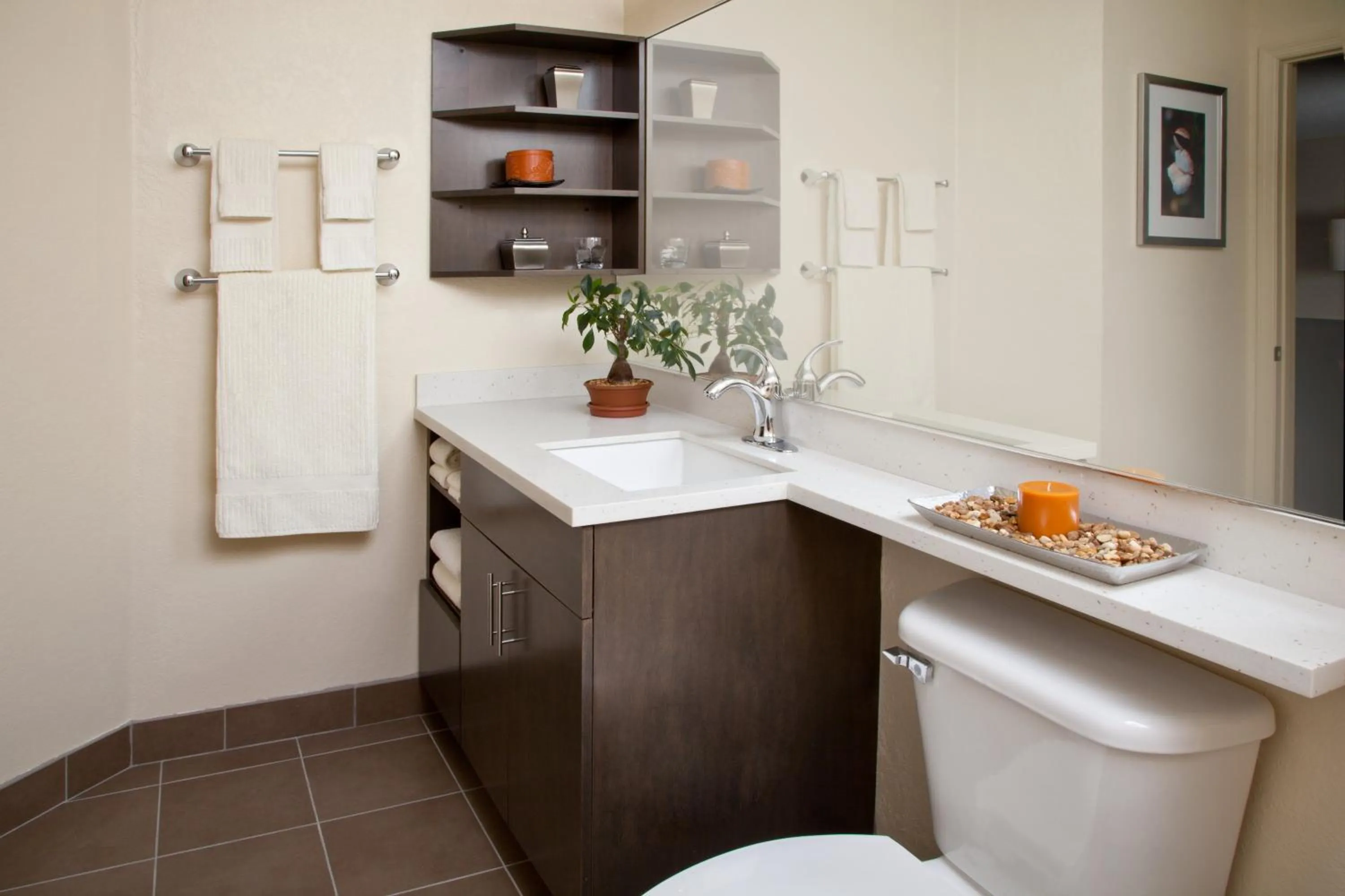 Bathroom in Candlewood Suites Lenexa - Overland Park Area by IHG