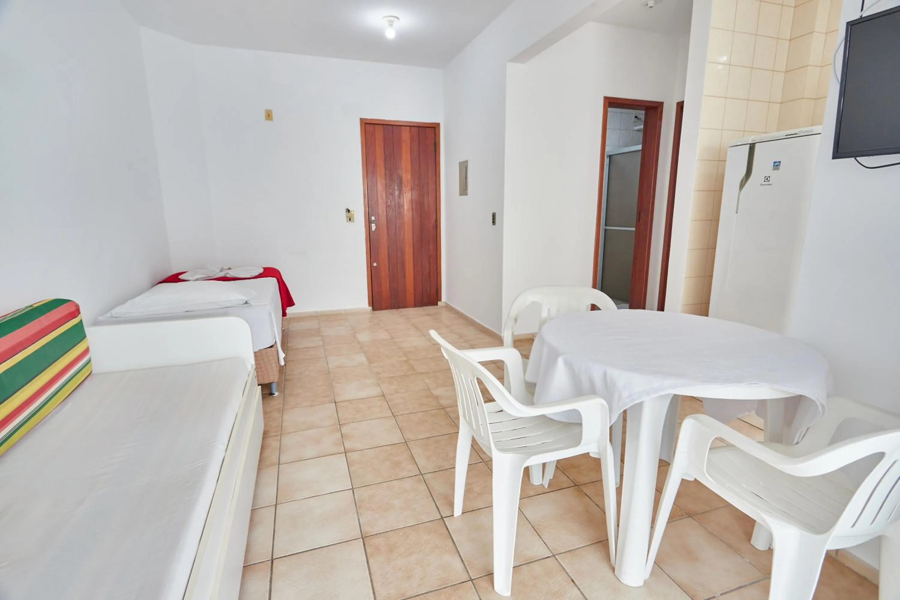 Kitchen or kitchenette, Bed in Monte Libano Apart Hotel