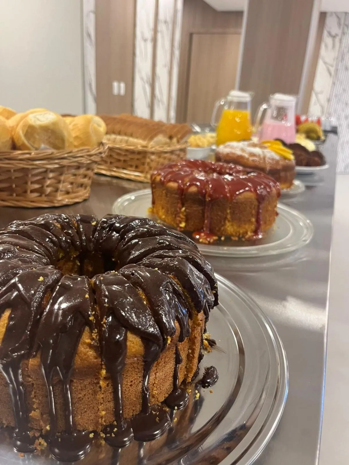 Buffet breakfast in Monte Libano Apart Hotel