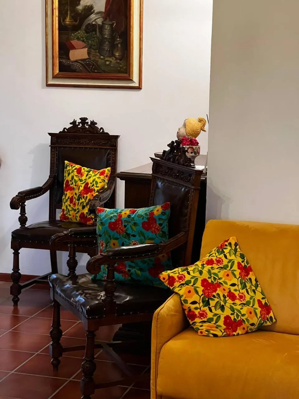 Seating area in Cascina Gazzeri Country House