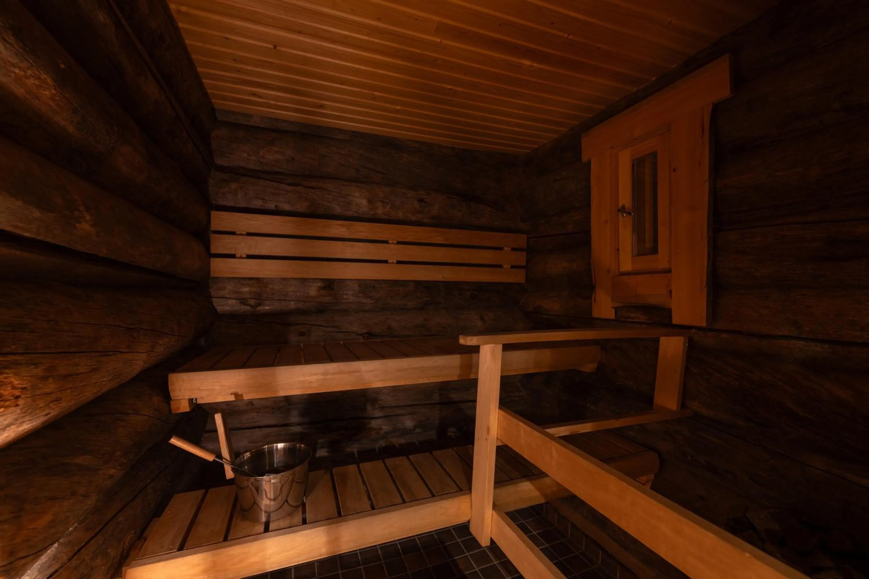 Sauna in Kuukkeli Log Houses Villa Aurora "Pupula"