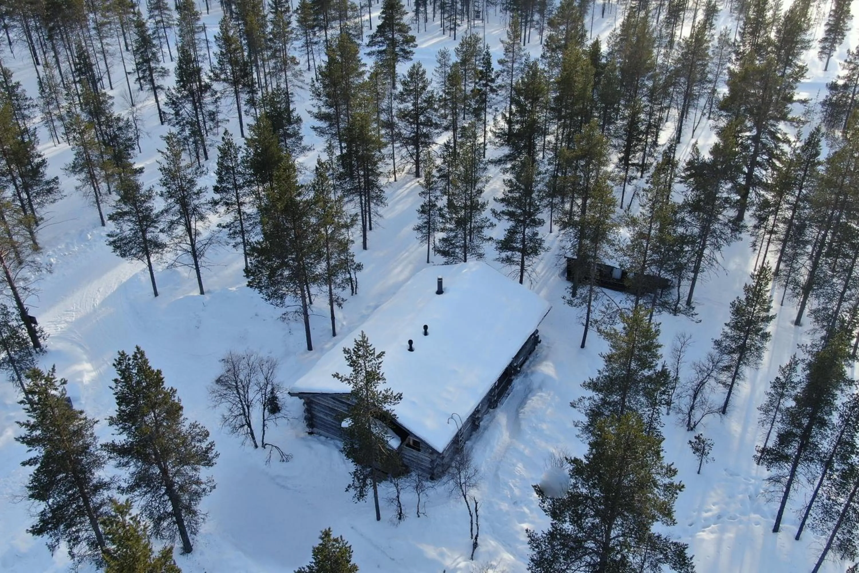 Natural landscape in Kuukkeli Log Houses Villa Aurora "Pupula"