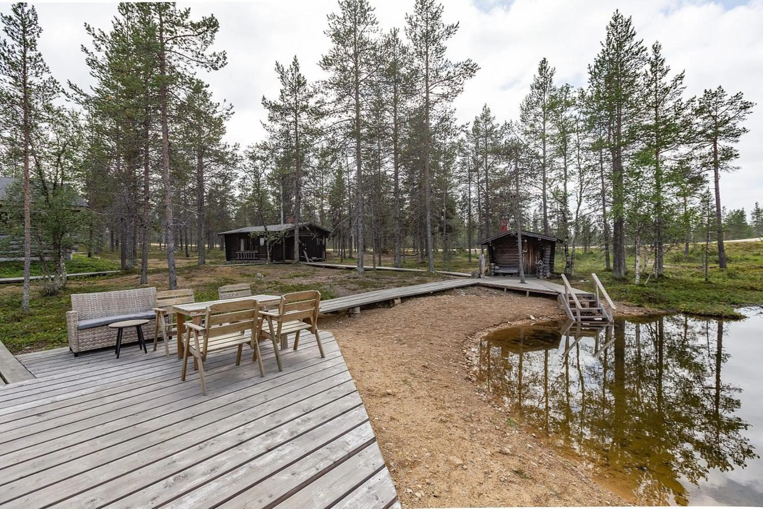 Natural landscape in Kuukkeli Log Houses Villa Aurora "Pupula"