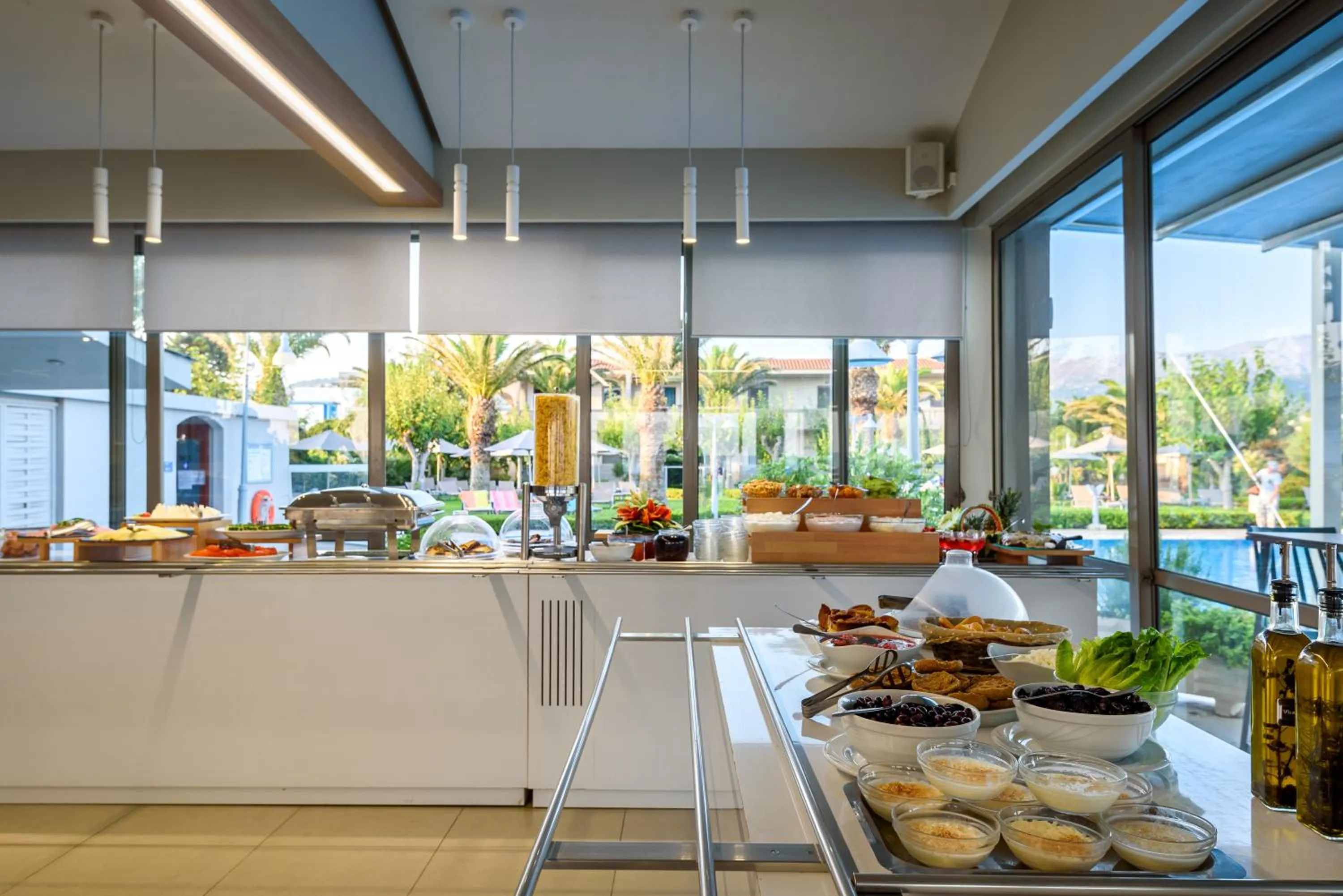 Buffet breakfast in Marinos Beach Hotel