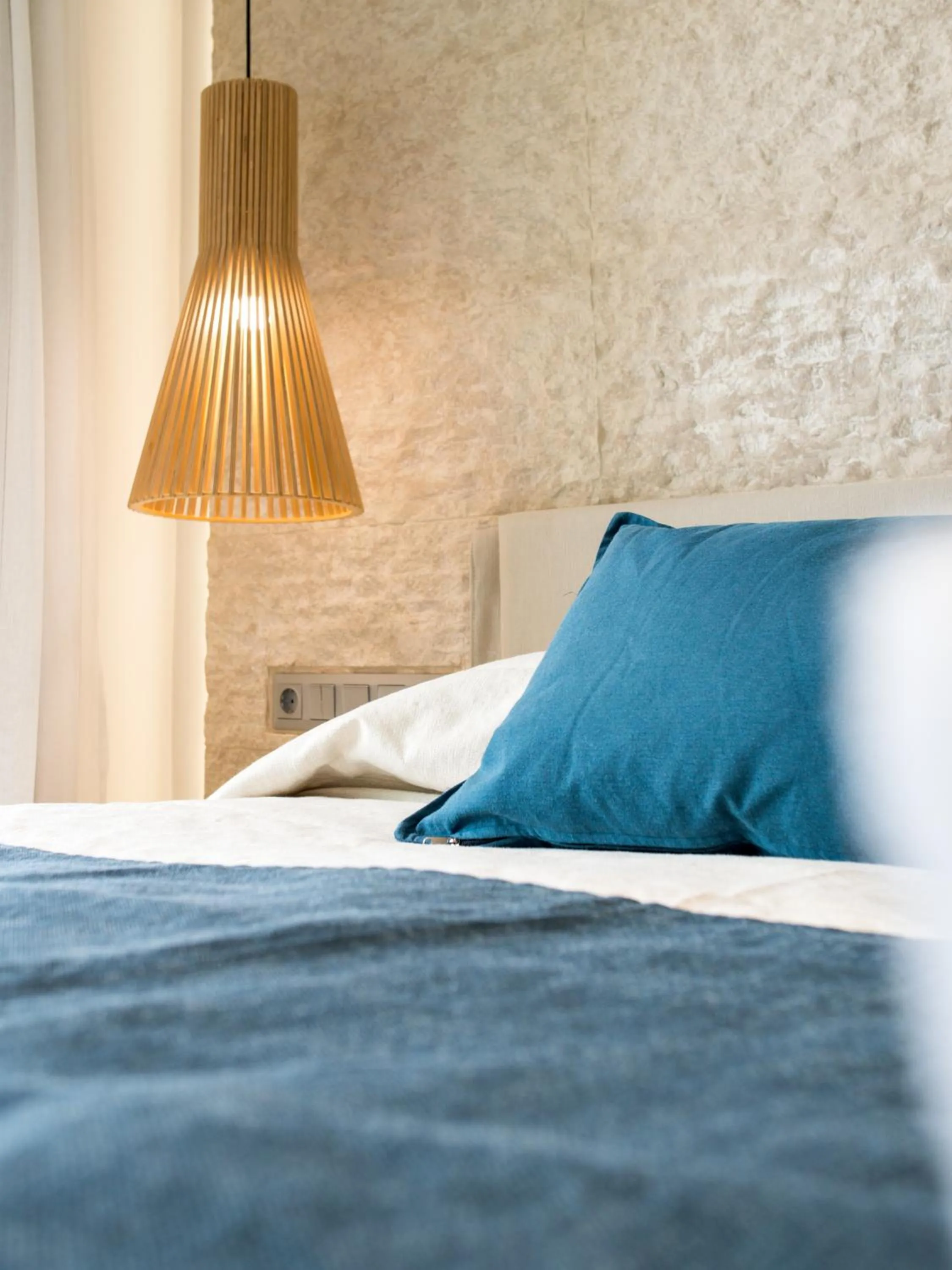 Bed in Marinos Beach Hotel