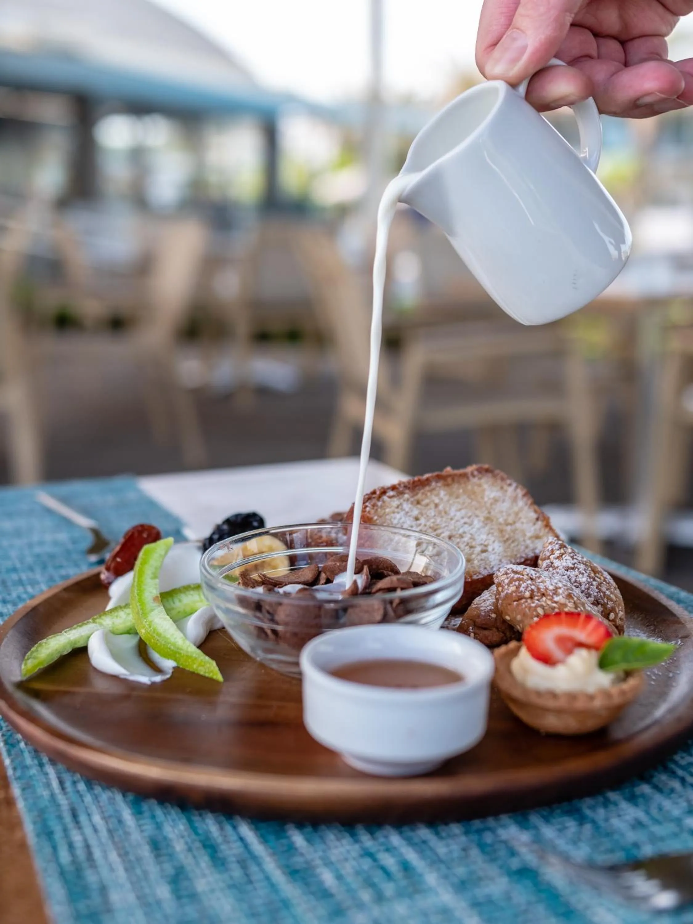 Buffet breakfast in Marinos Beach Hotel