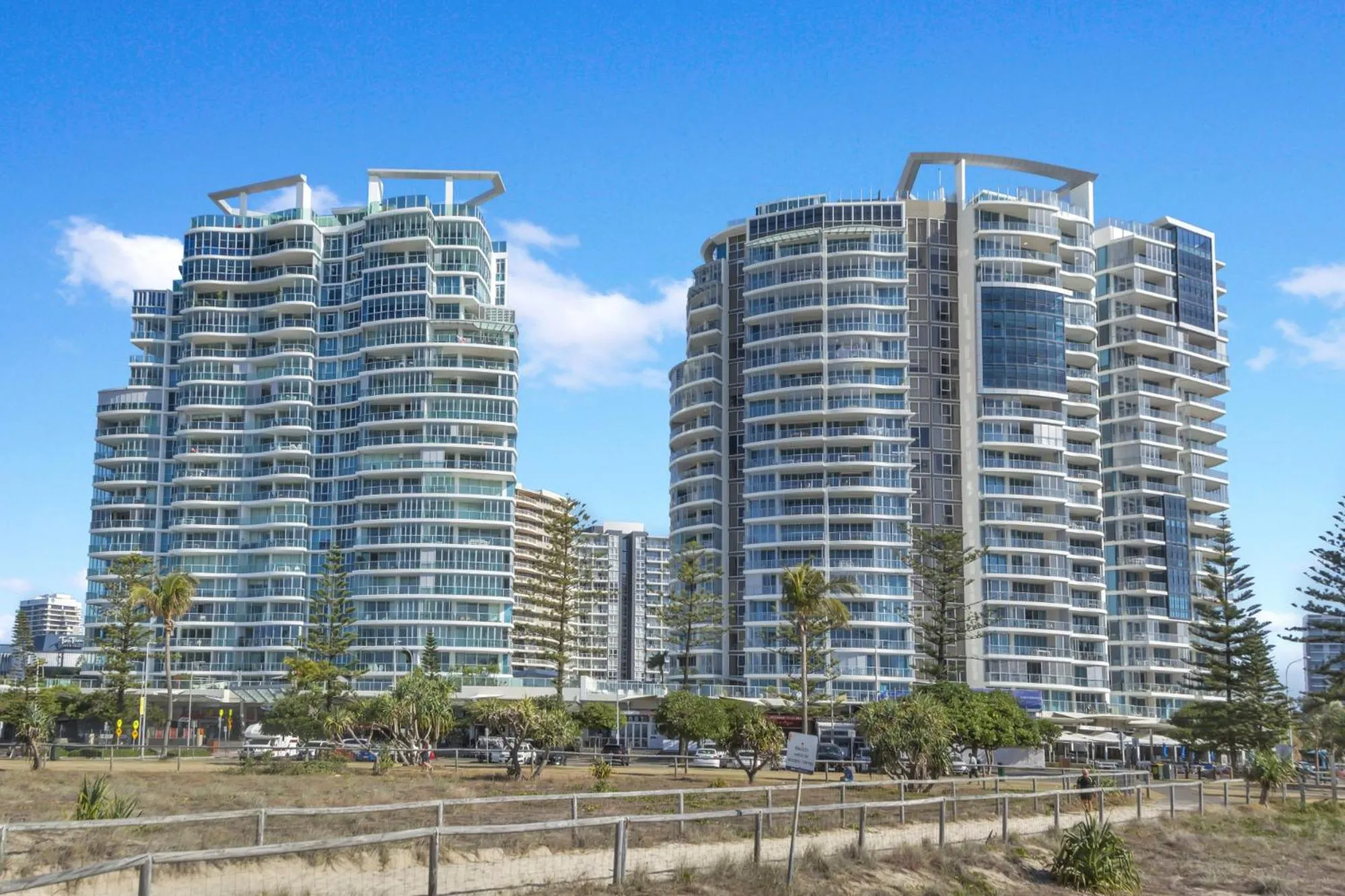 Property building in Reflection on the Sea