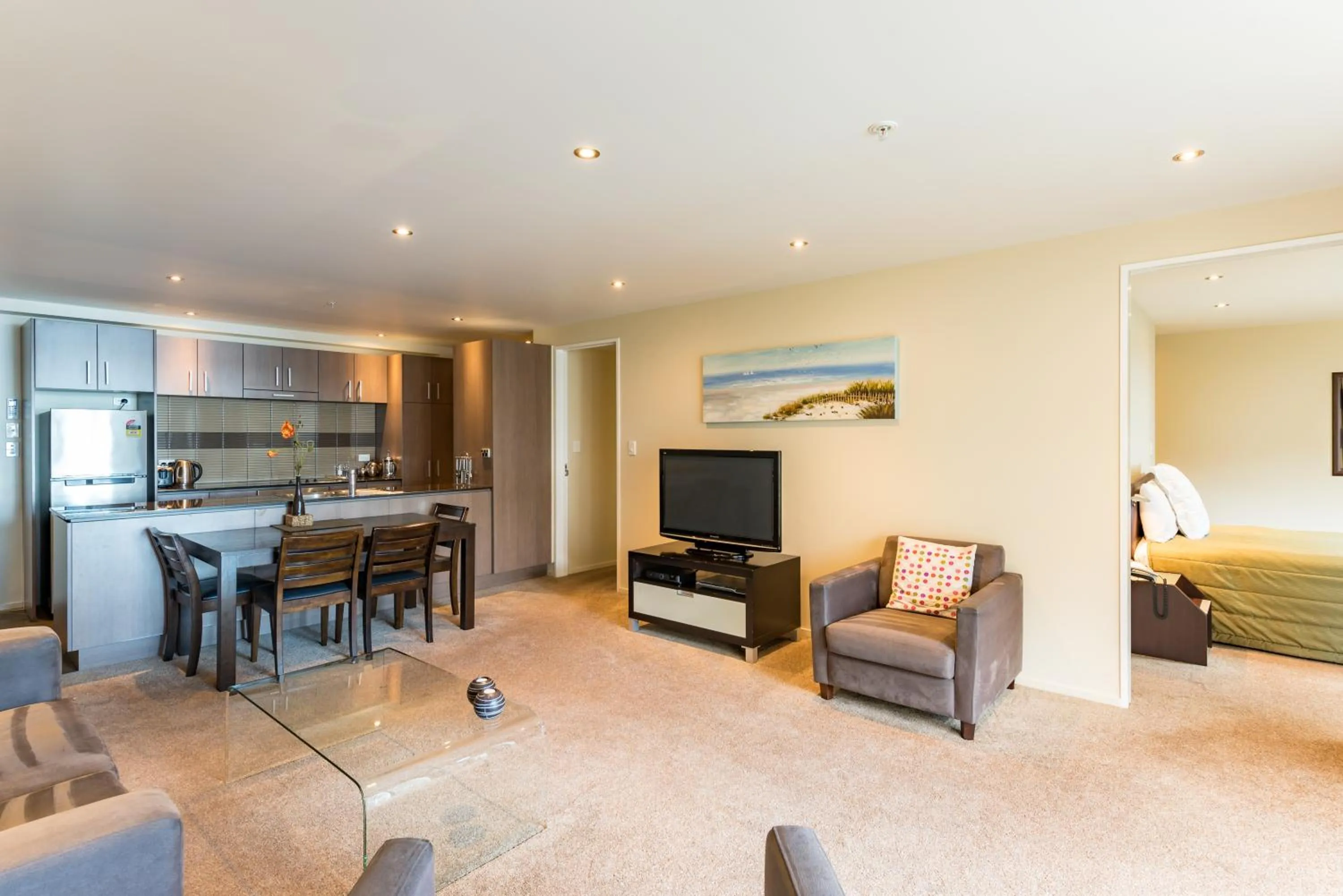 Living room in Edgewater Palms Apartments