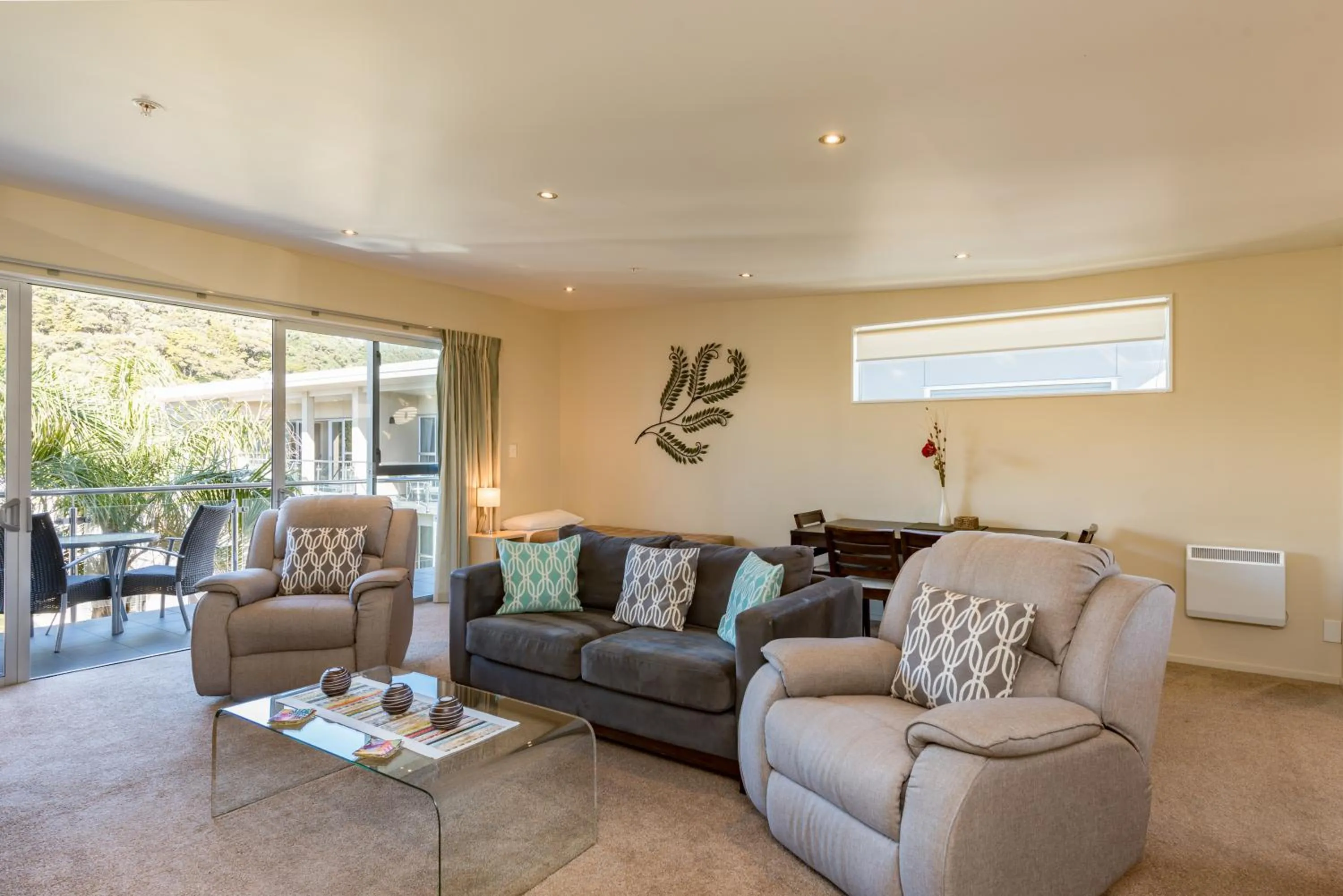 Living room in Edgewater Palms Apartments