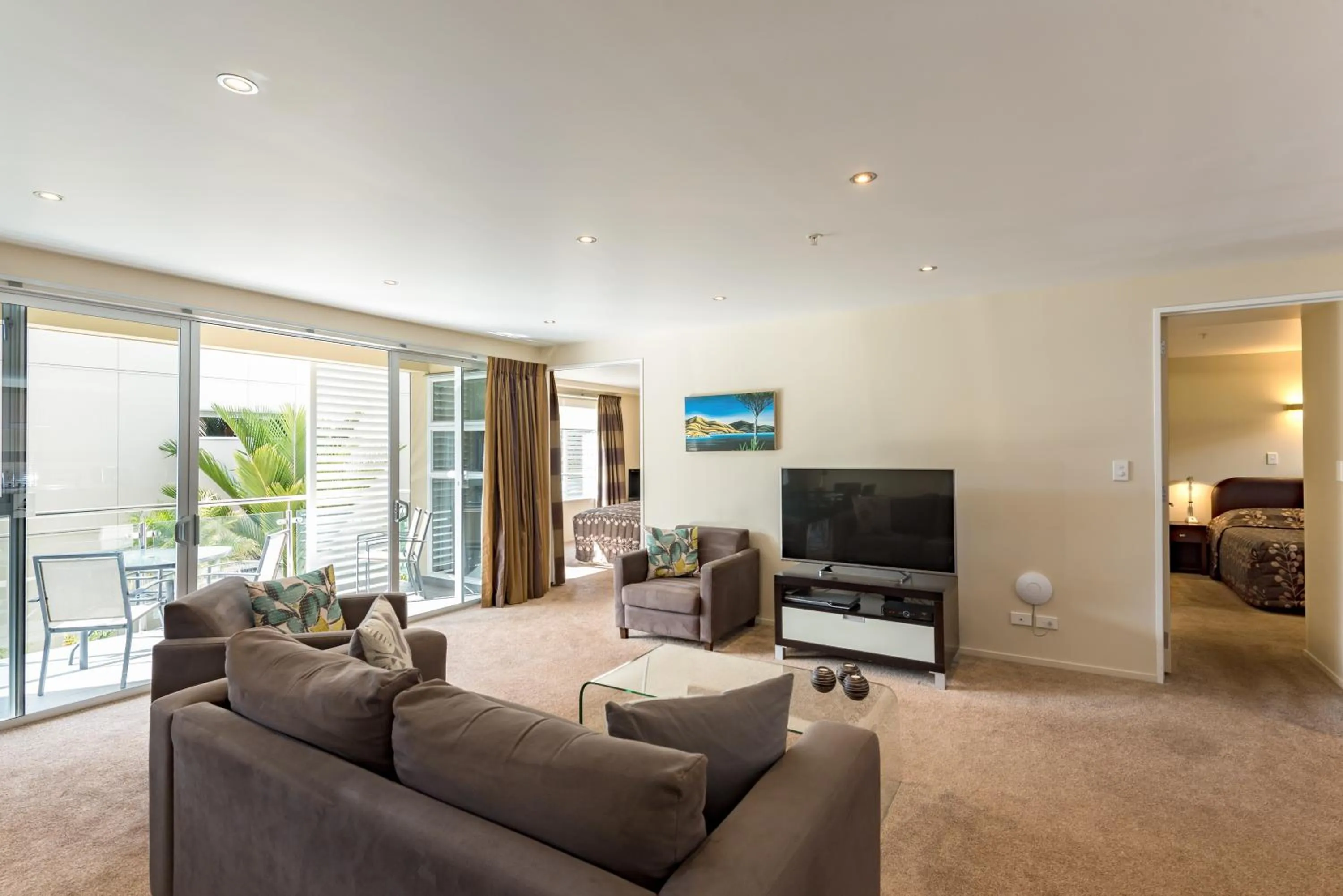 Living room in Edgewater Palms Apartments