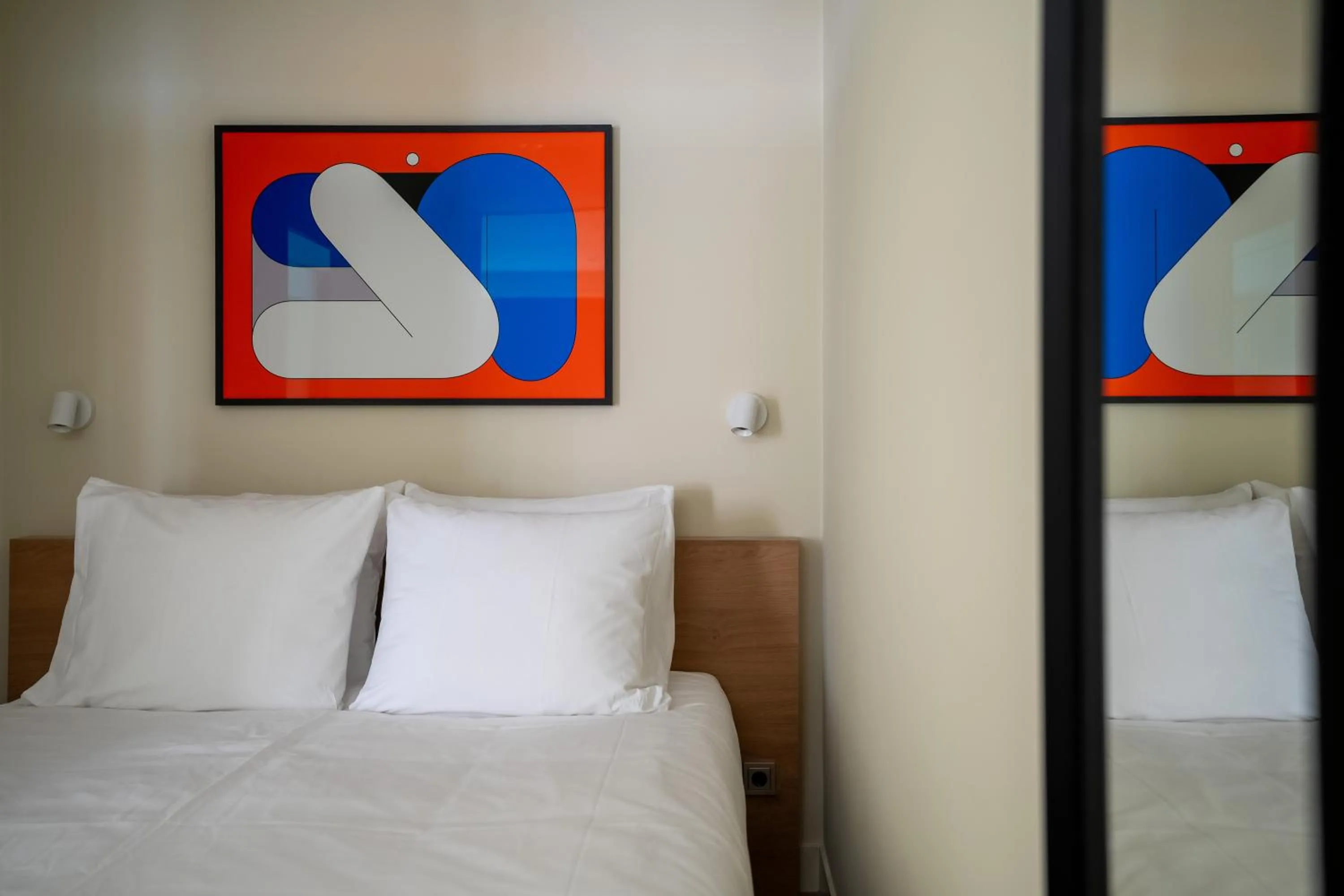 Bed in Numa Amsterdam Oosterpark