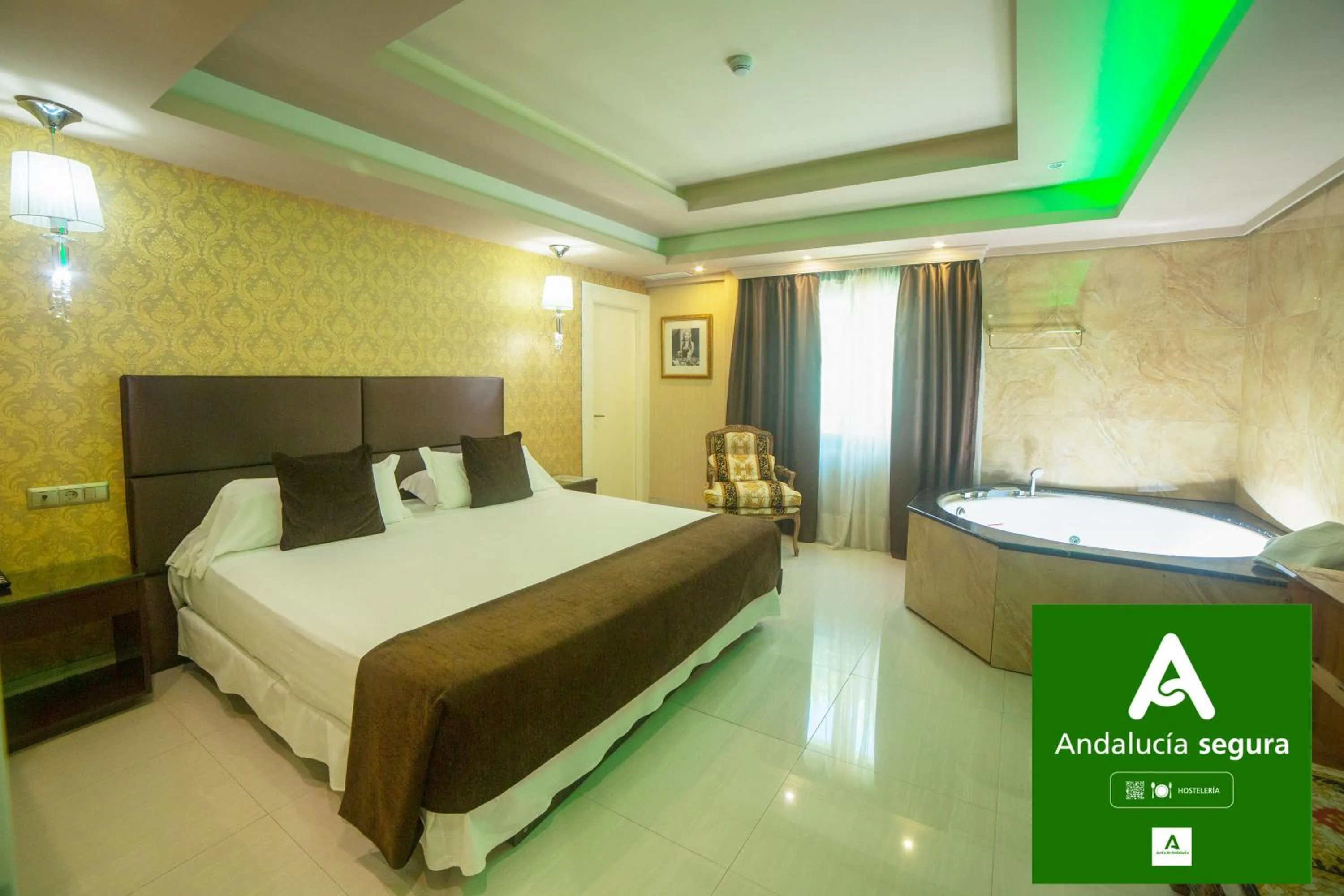 Property logo or sign, Bed in Hotel Años 50