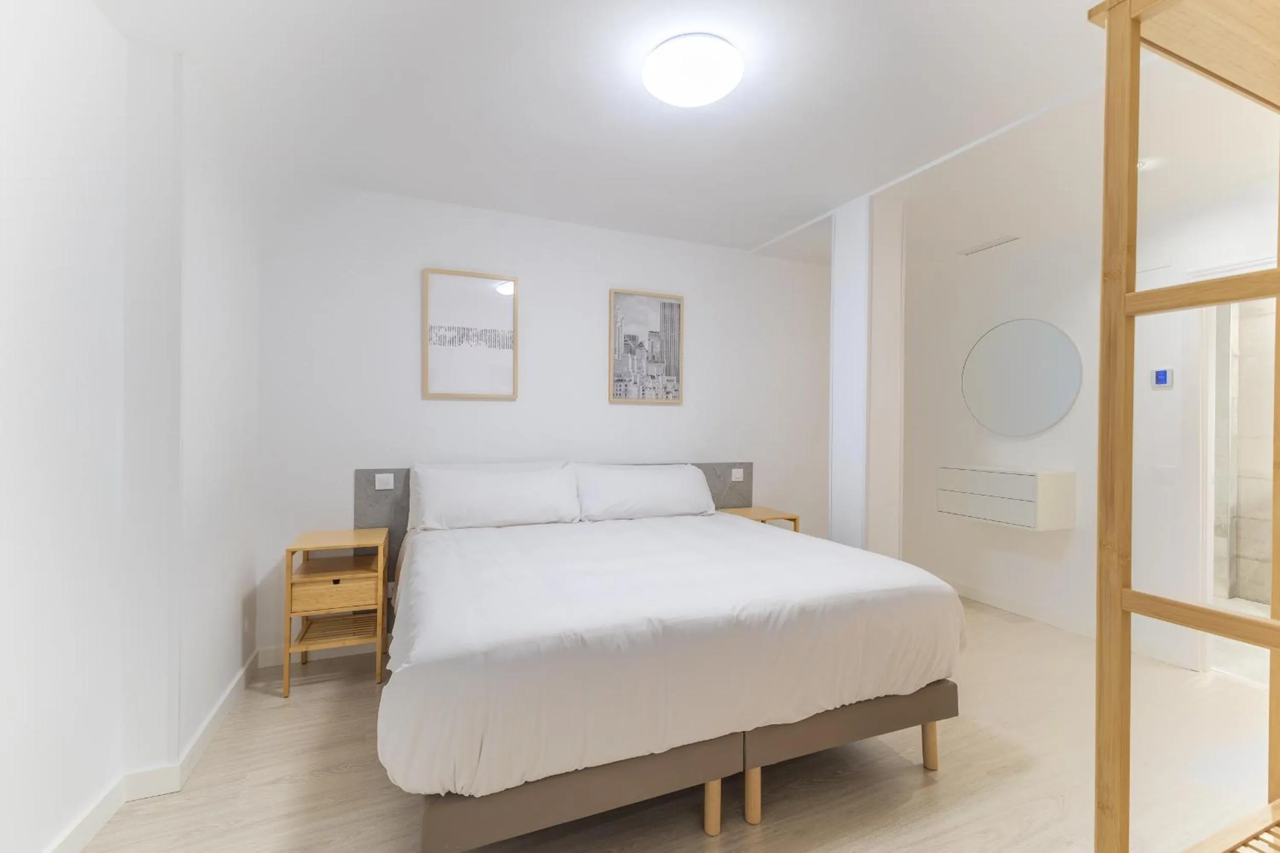 Bed in Apartamentos Madrid