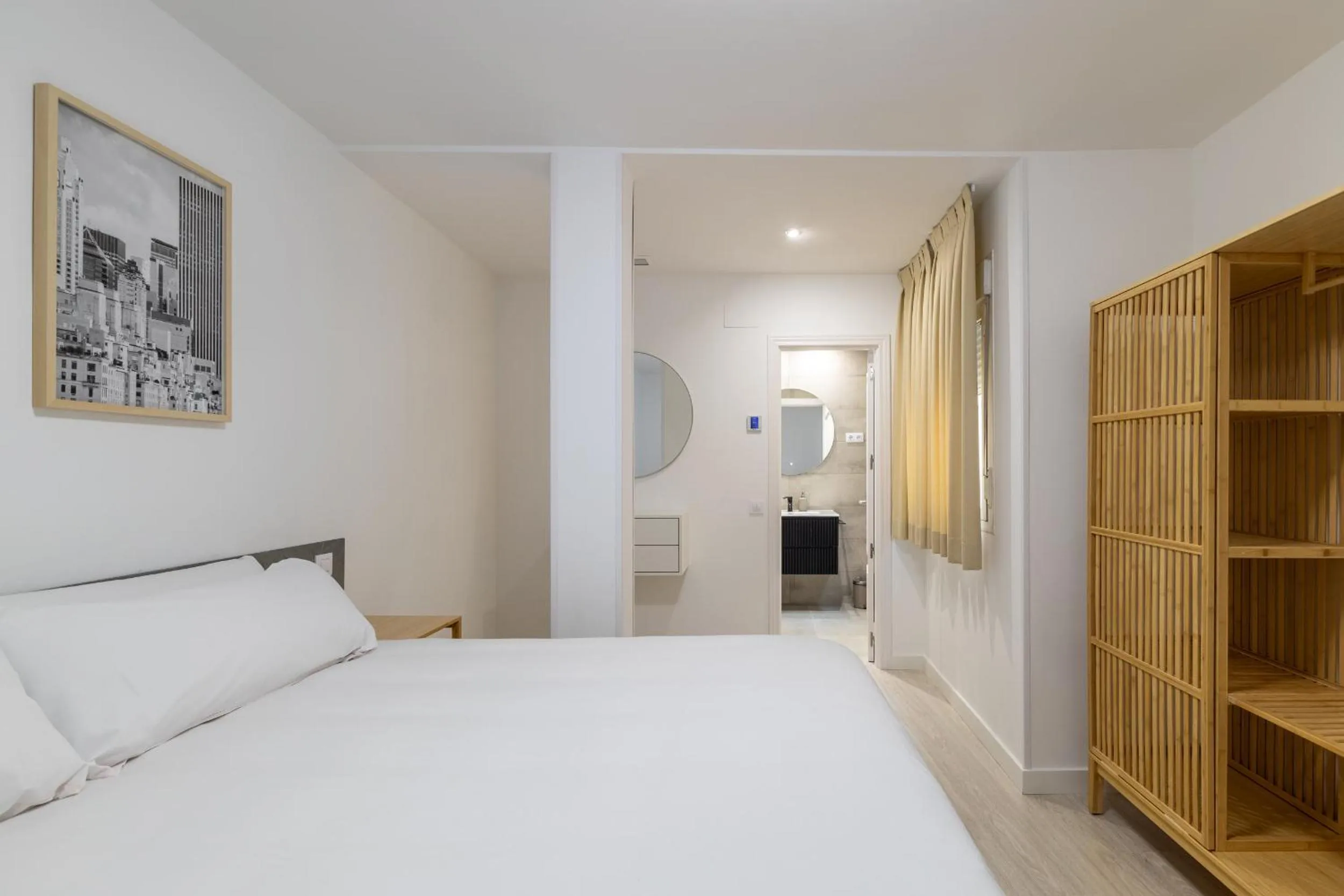 Bed in Apartamentos Madrid