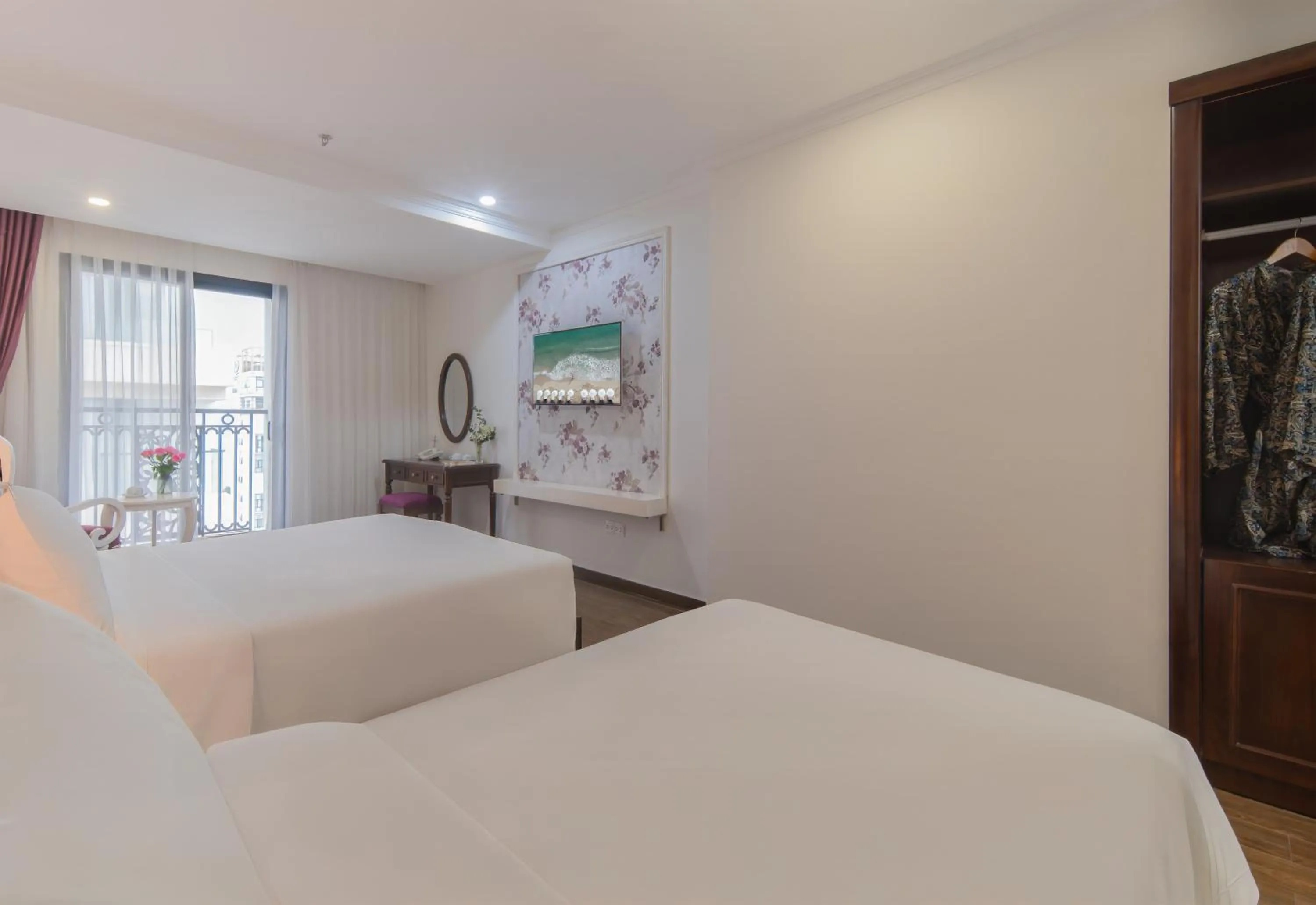 Bed in Bonjour Nha Trang Hotel