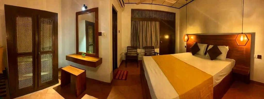 Bedroom, Bed in Guesthouse Panorama