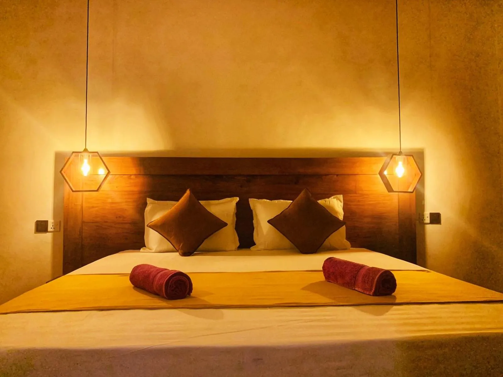 Bedroom, Bed in Guesthouse Panorama