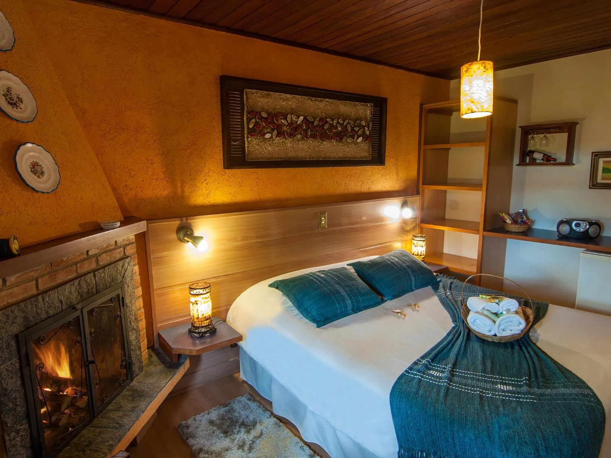 Bedroom, Bed in Pousada Aguia Dourada