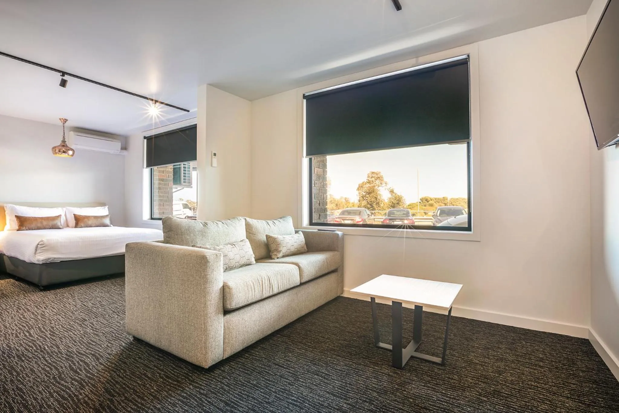 Living room, Bed in Nightcap at The Cheeky Squire