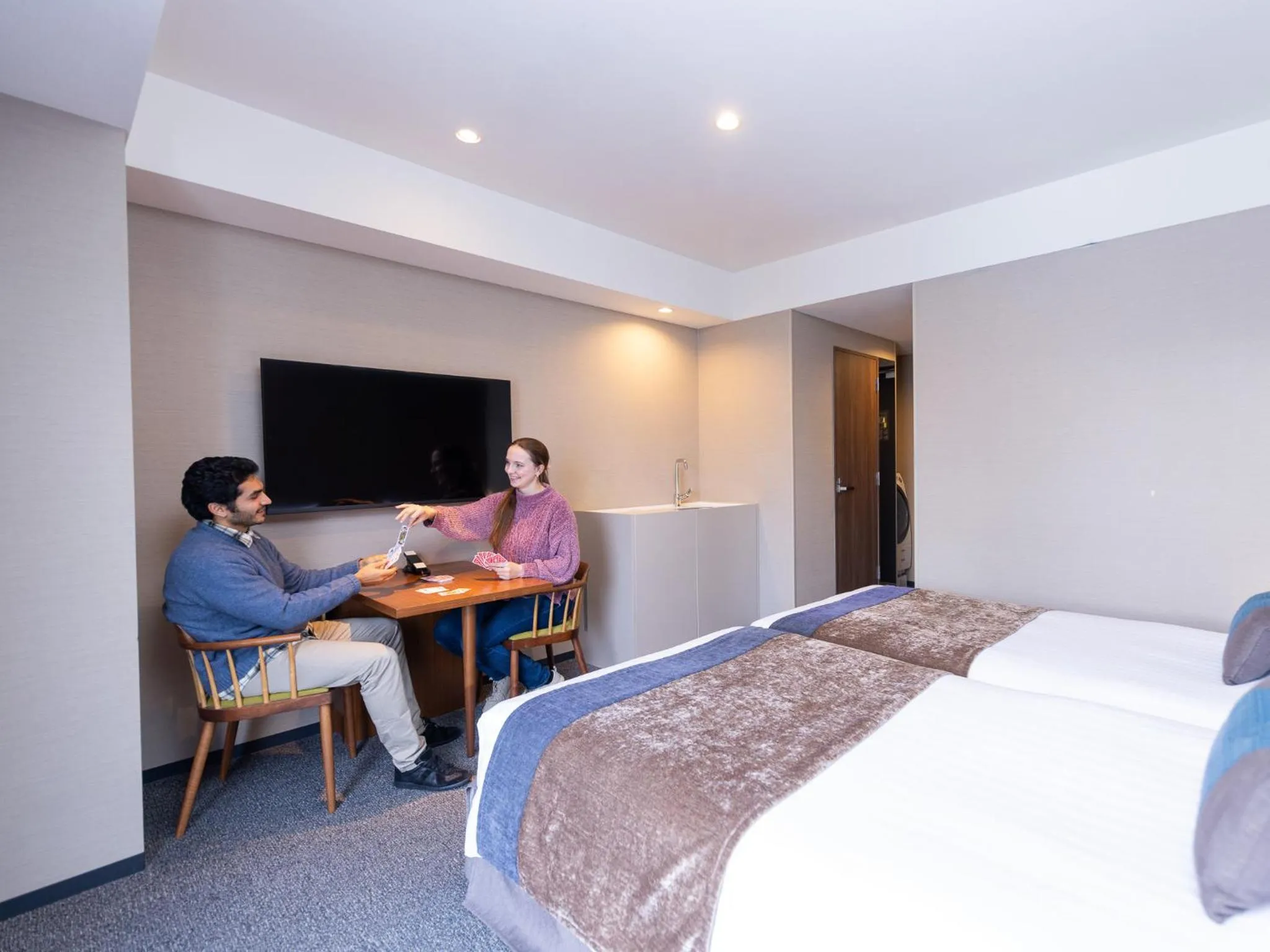 Photo of the whole room, Bed in Tokyu Stay Sapporo