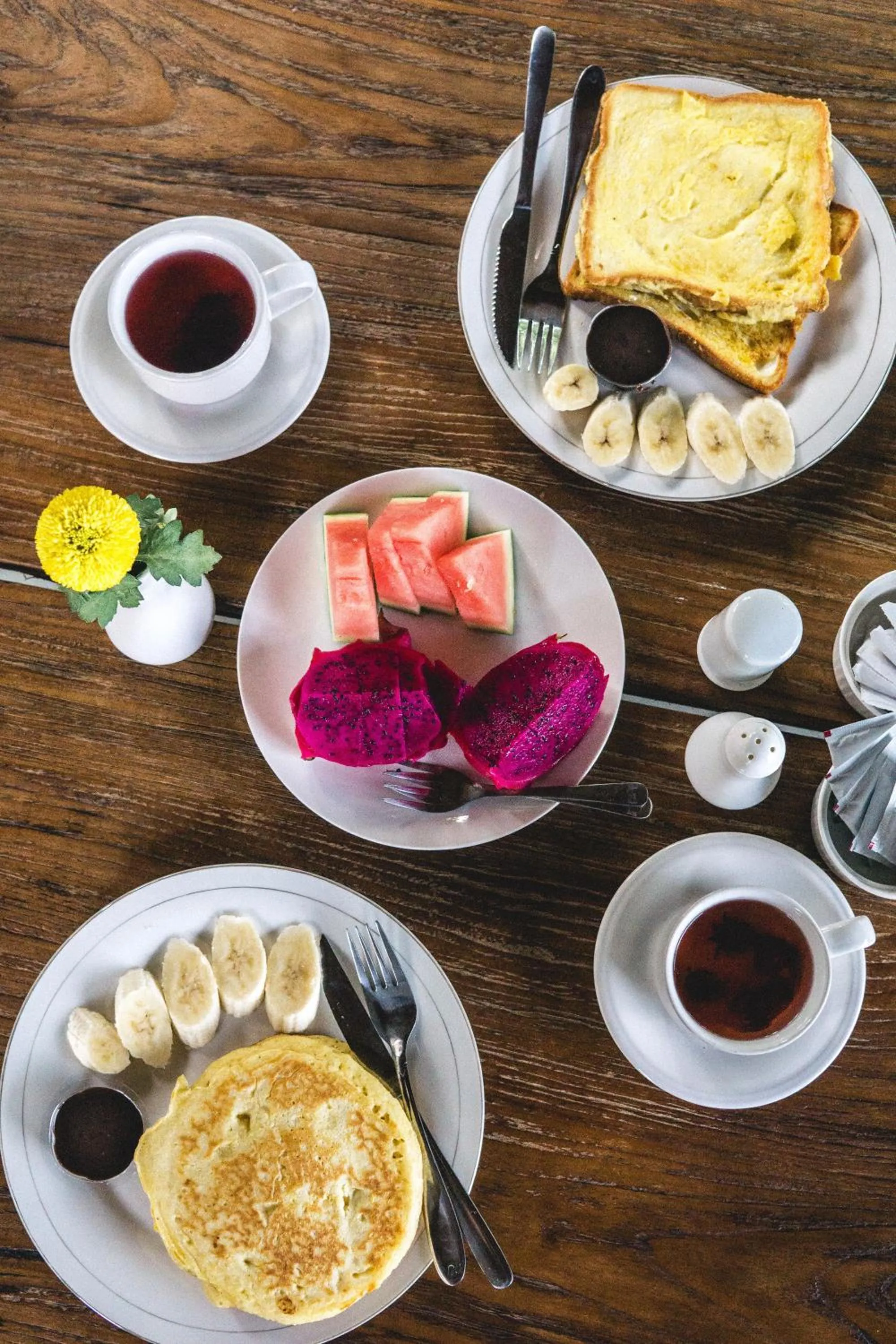 American breakfast in Toya Villa Ubud