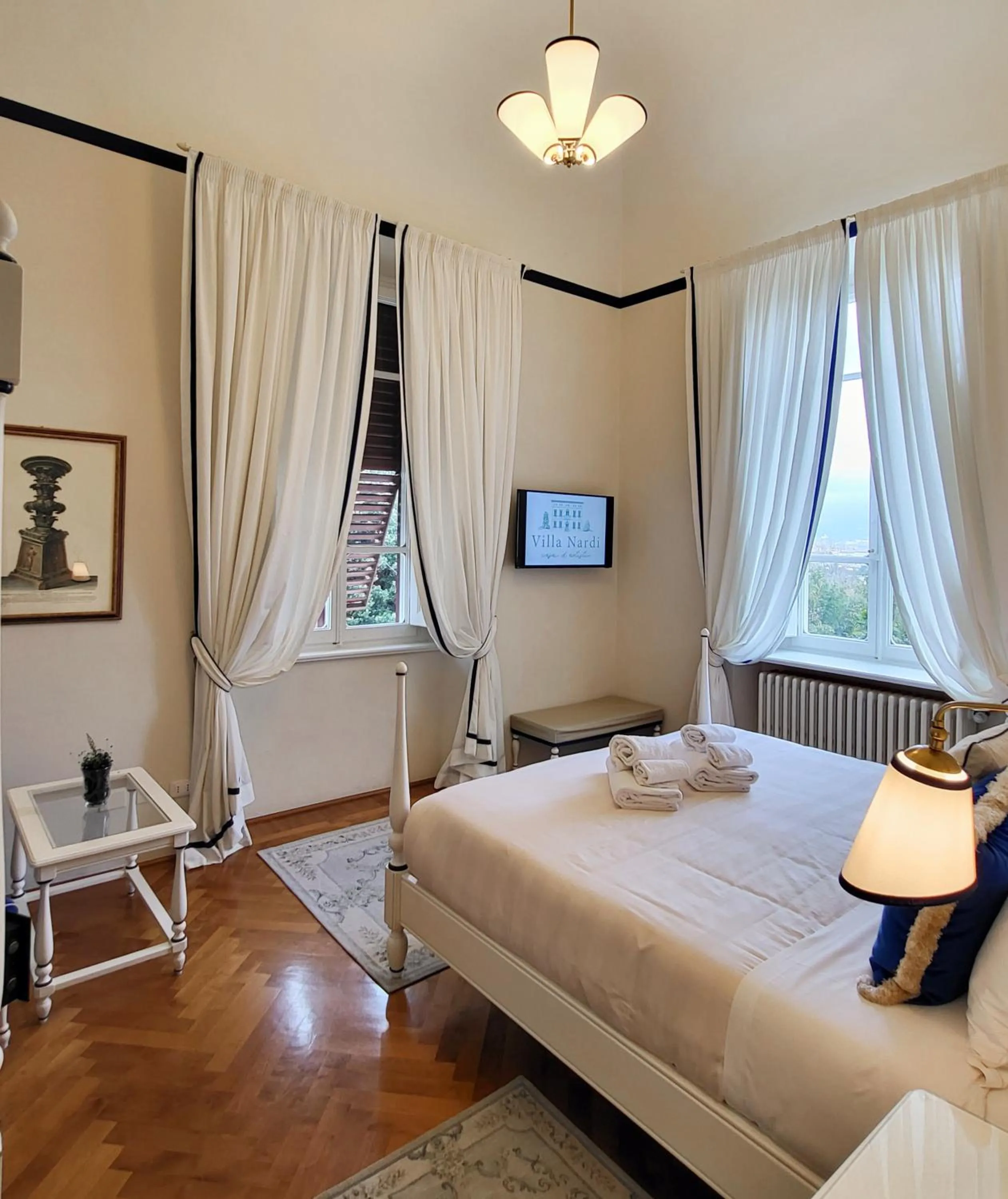 View (from property/room), Bed in Villa Nardi - Residenza D'Epoca