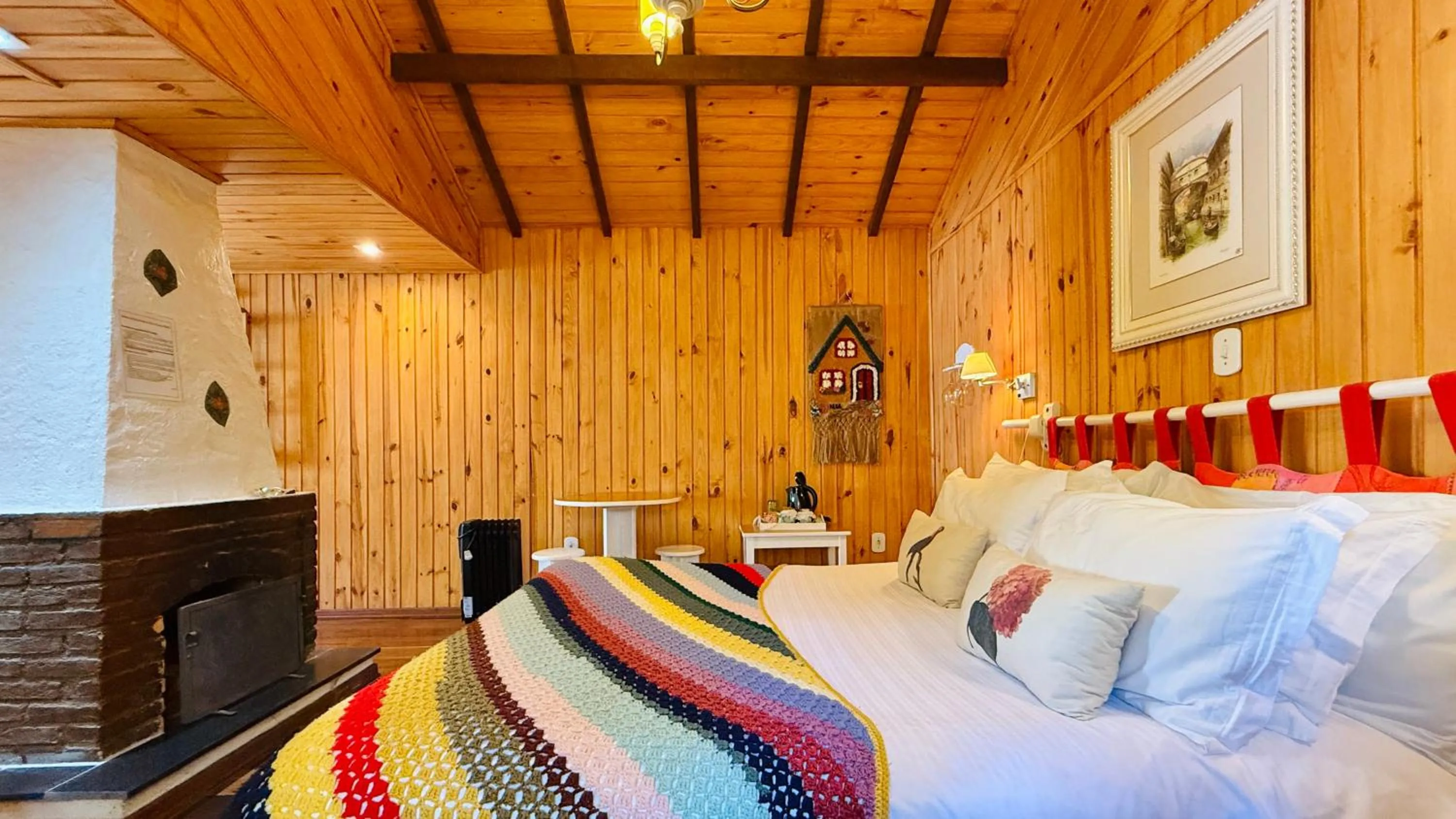 Bed in Pousada Villa D'Amore